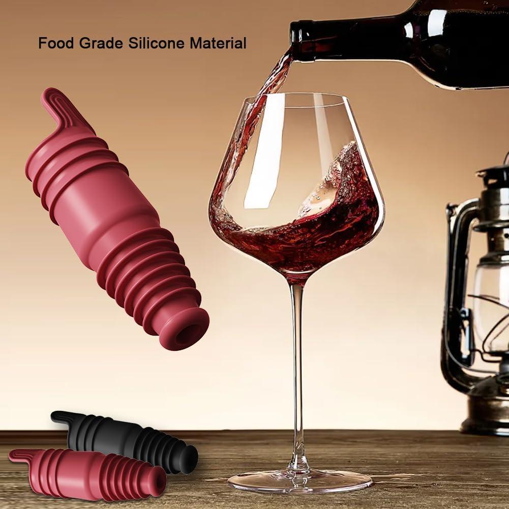 Tapones de Vino de Silicona Reutilizables SisBroo 8 Piezas