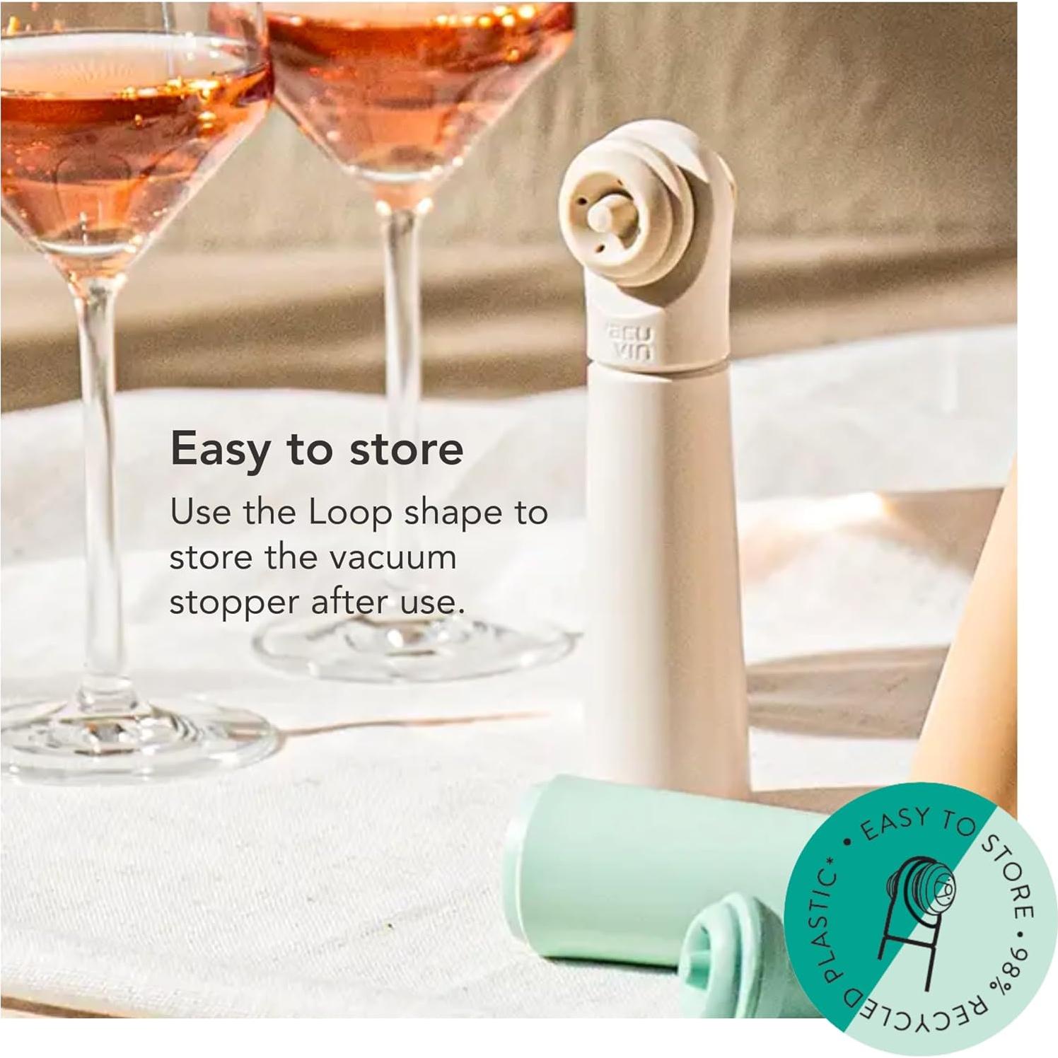 Bomba de Vacío Vacu Vin Wine Saver Loop - Jade - 68.6g