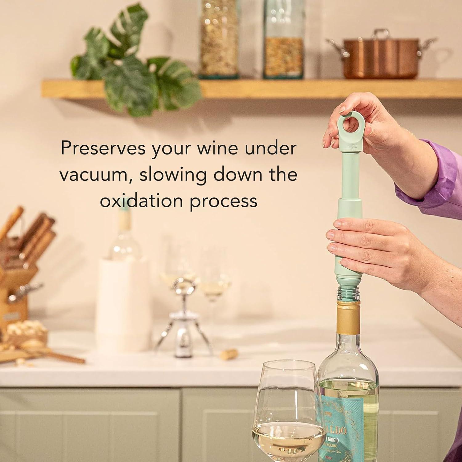 Bomba de Vacío Vacu Vin Wine Saver Loop - Jade - 68.6g