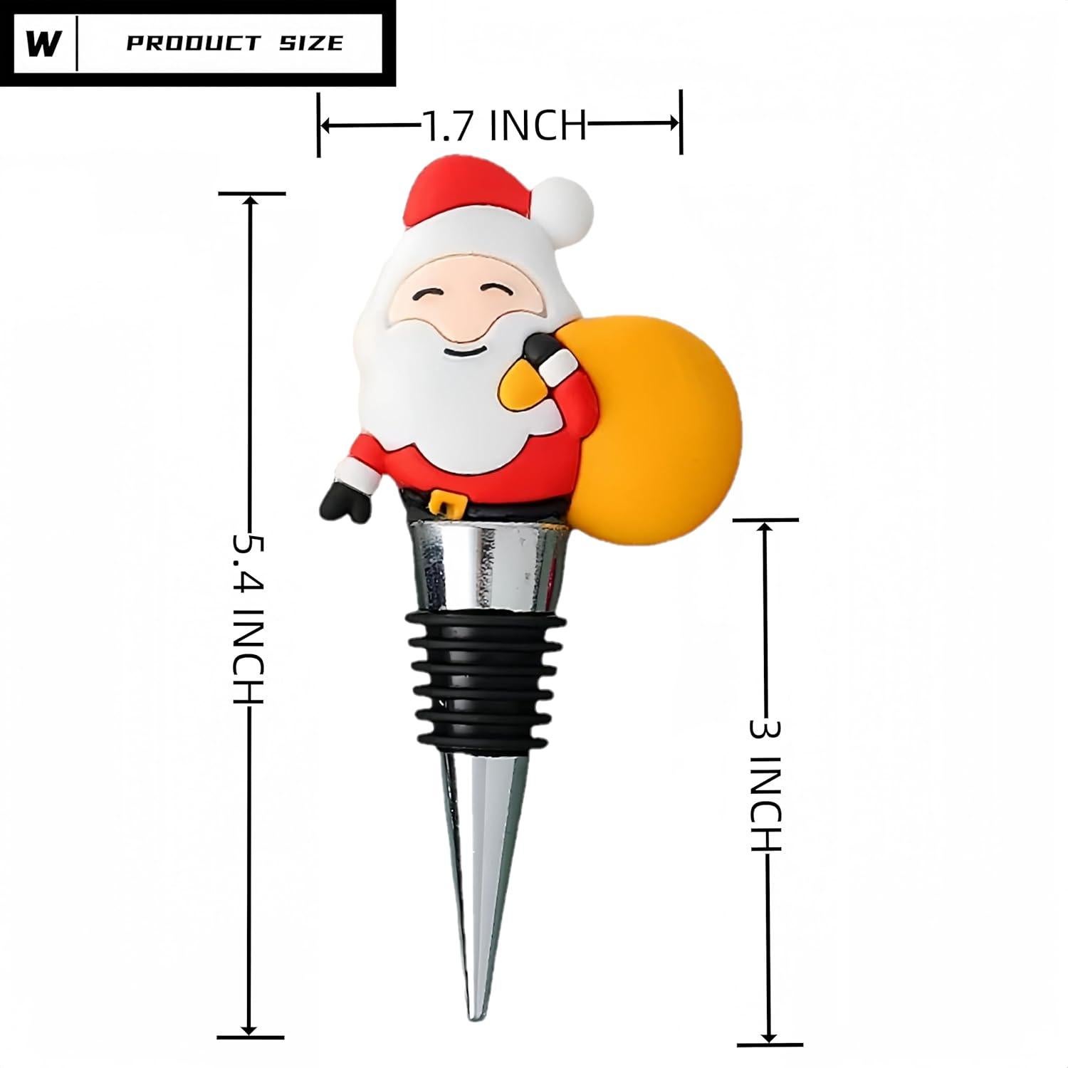 Tapon de Vino Decorativo WOKHACH Navidad 4.3 cm - 2 Unidades