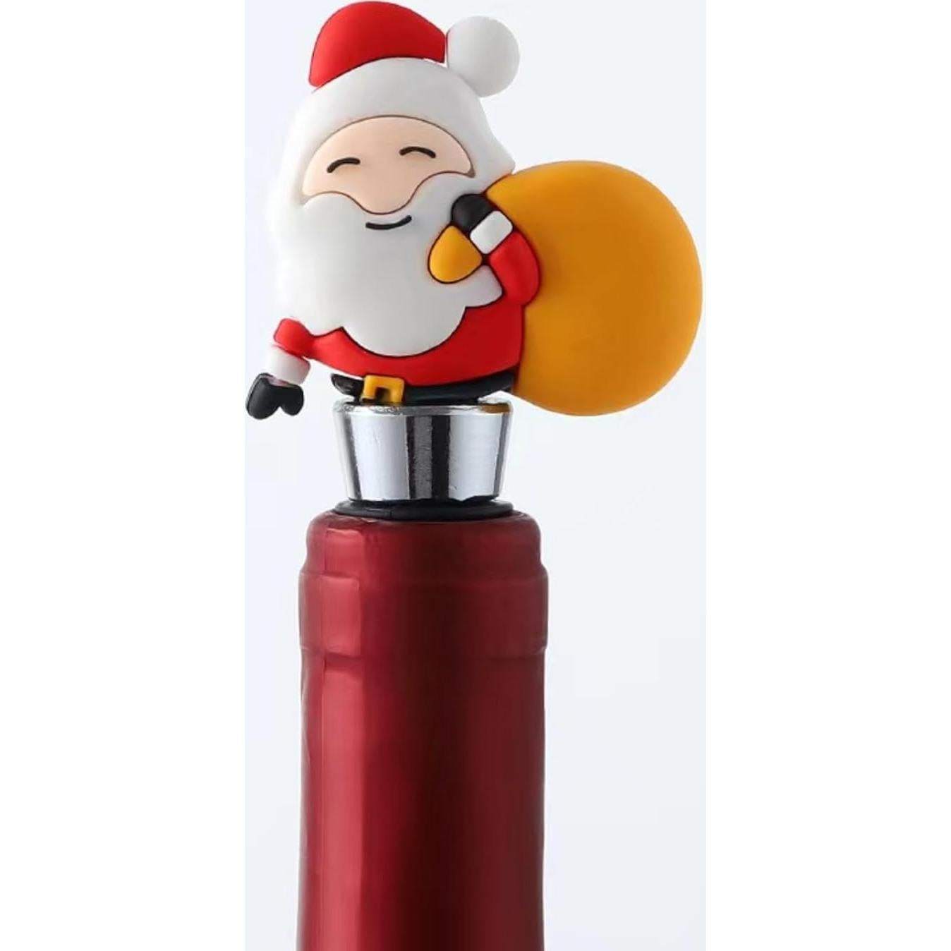 Tapon de Vino Decorativo WOKHACH Navidad 4.3 cm - 2 Unidades