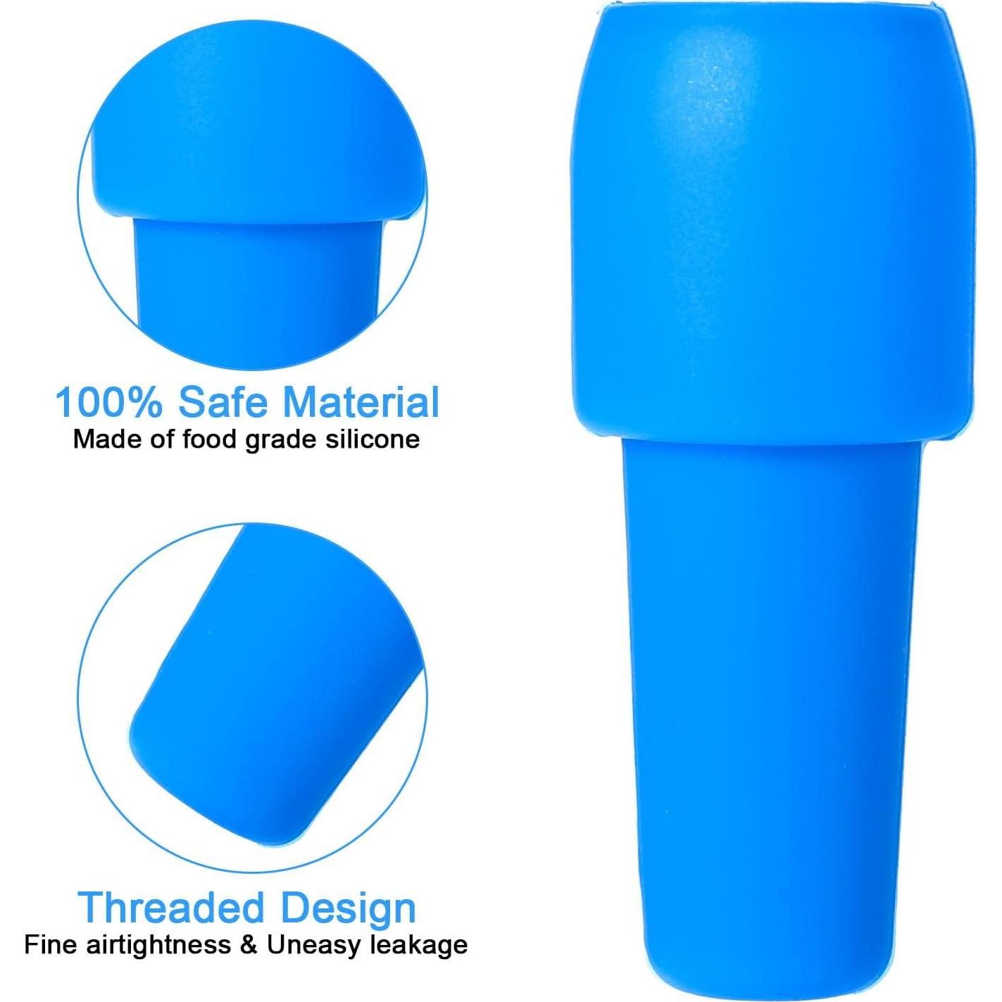 8 Tapones de Botella de Silicona Reutilizables Hpmjz