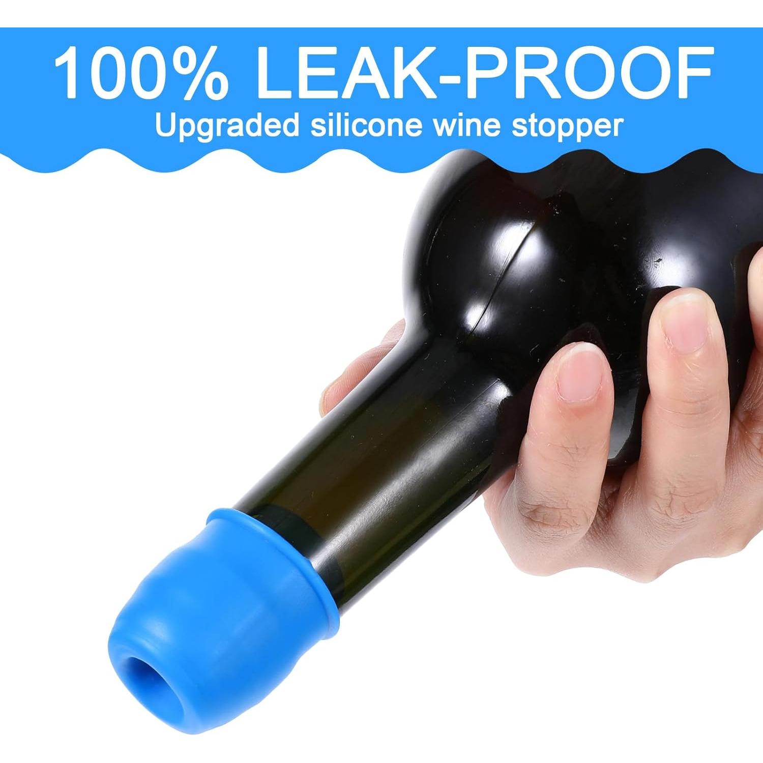 8 Tapones de Botella de Silicona Reutilizables Hpmjz