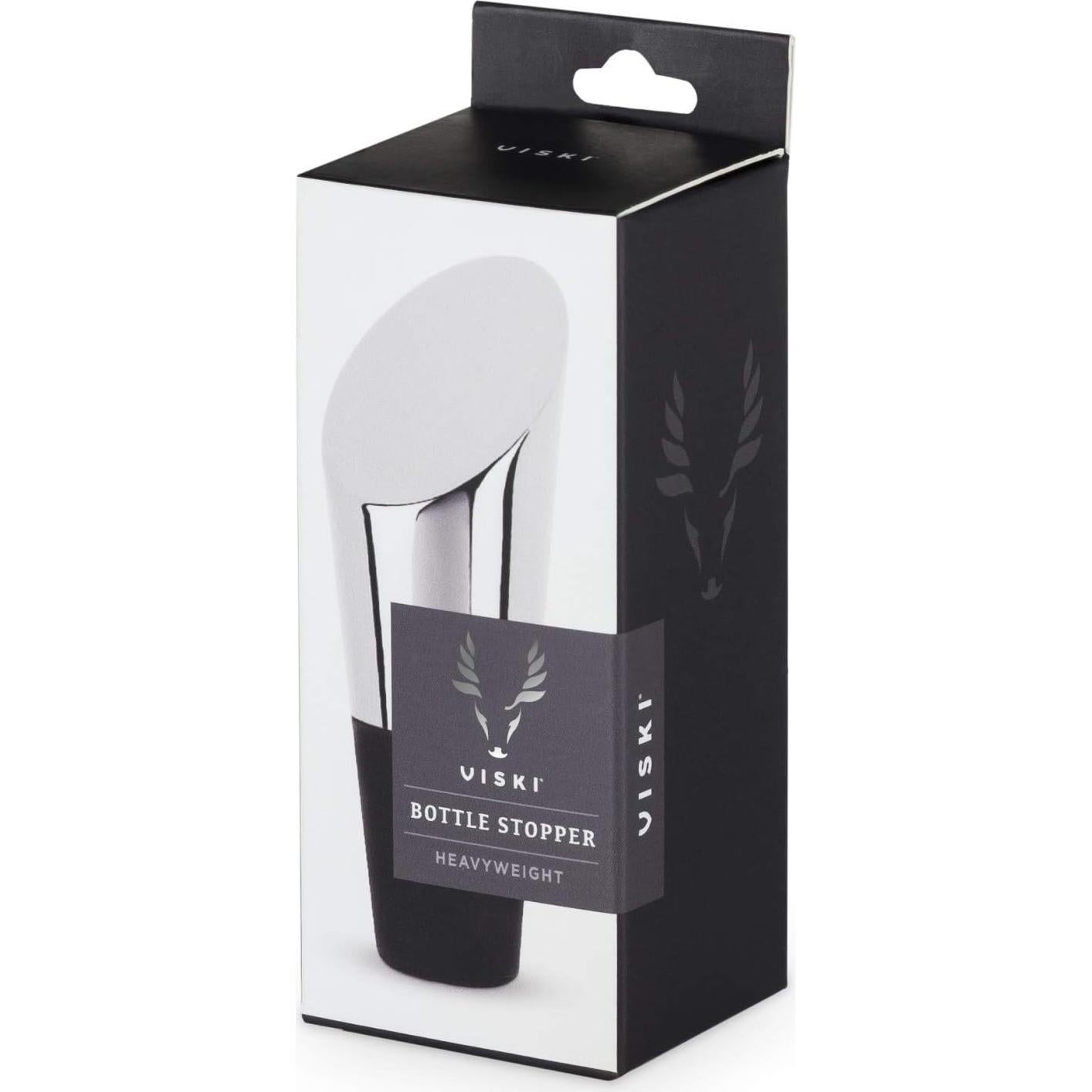 Tapón de Botella de Vino Viski Acero Inoxidable con Silicona