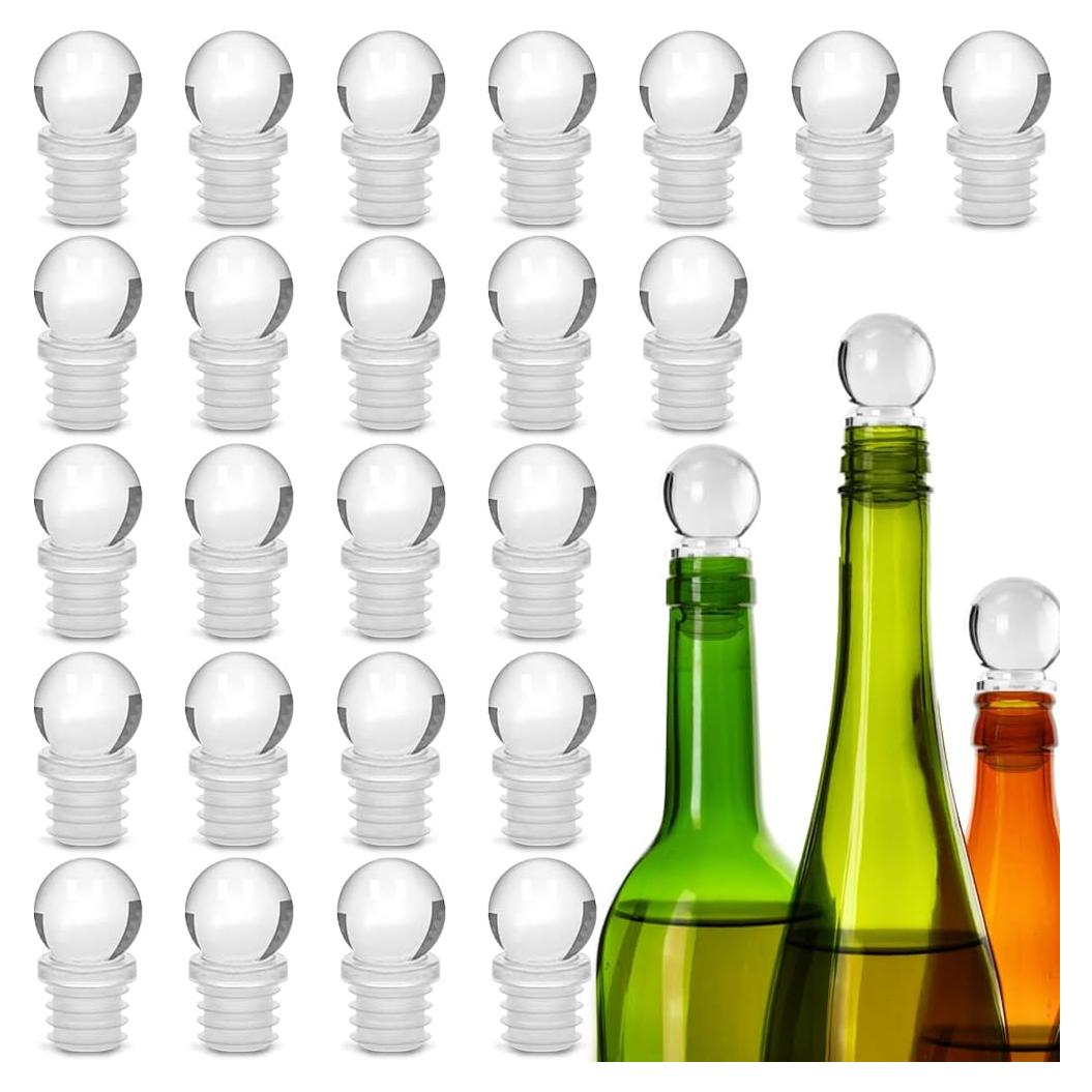 Tapones para Botellas de Vino LINALL - Paquete de 24 Acrílico