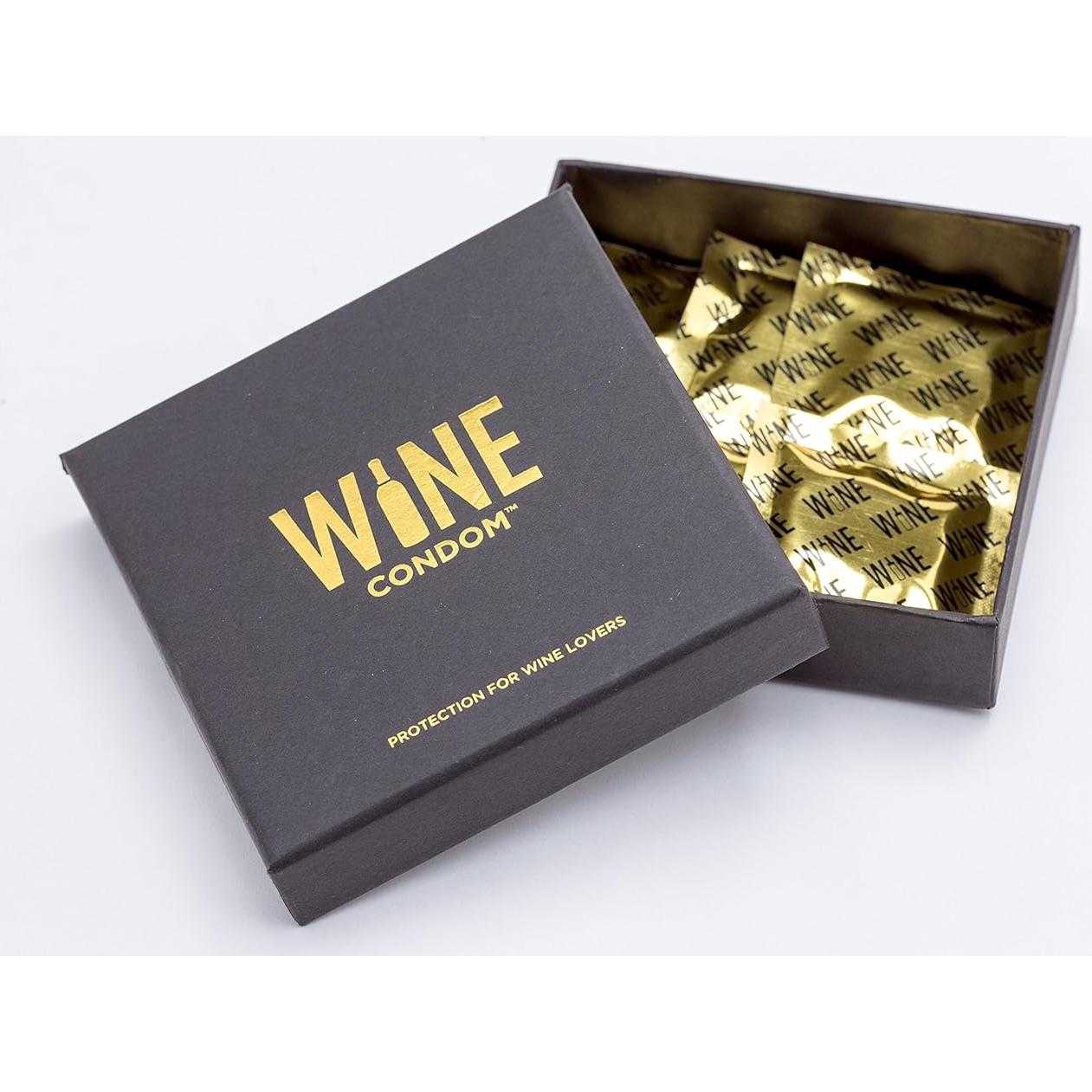 Tapones de Vino Originales ConDón de Vino - Set de 6 - Negro Tuxedo