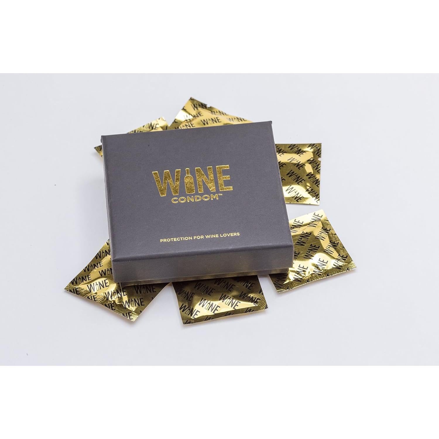 Tapones de Vino Originales ConDón de Vino - Set de 6 - Negro Tuxedo