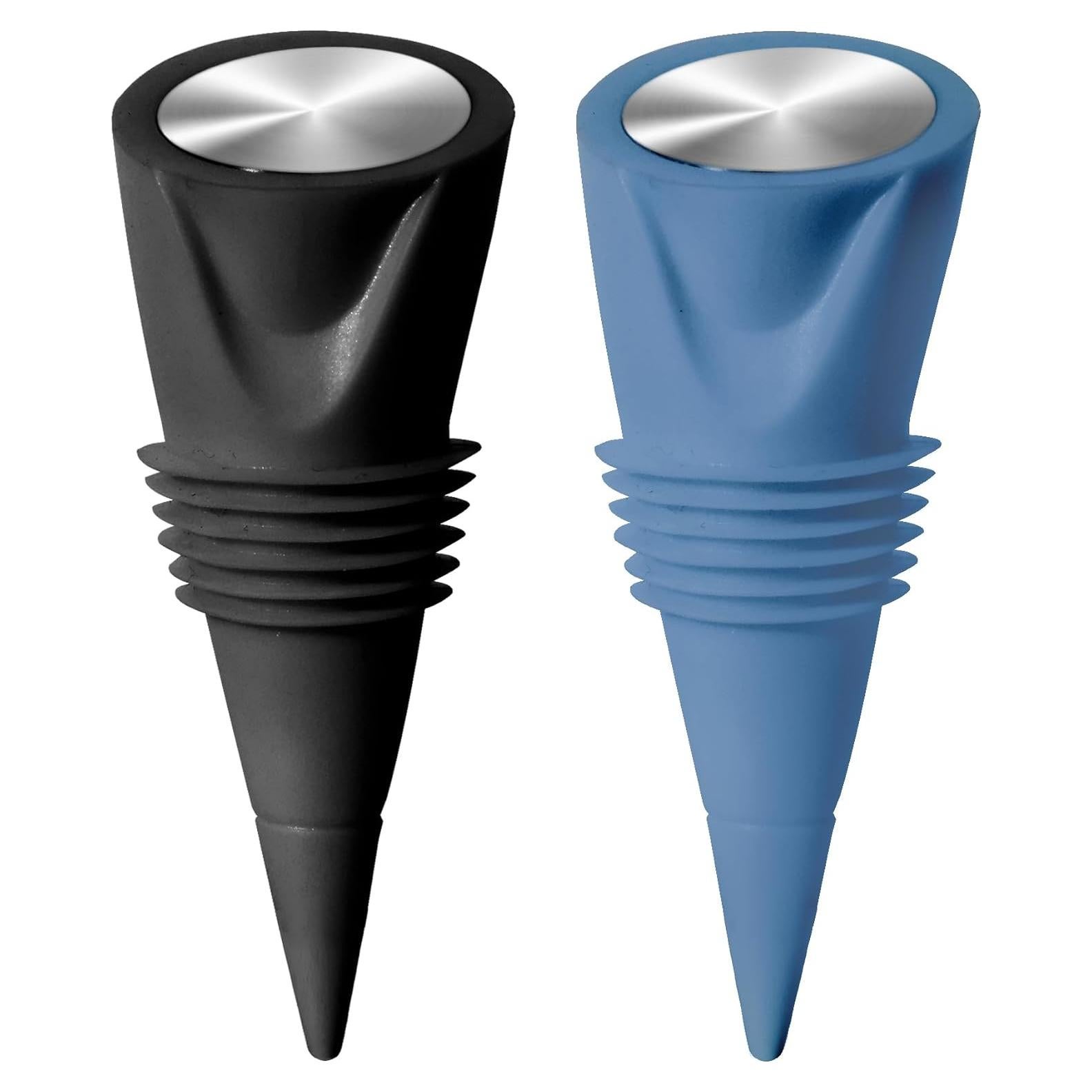 Set de 2 Tapones de Silicona OGGI para Botellas de Vino