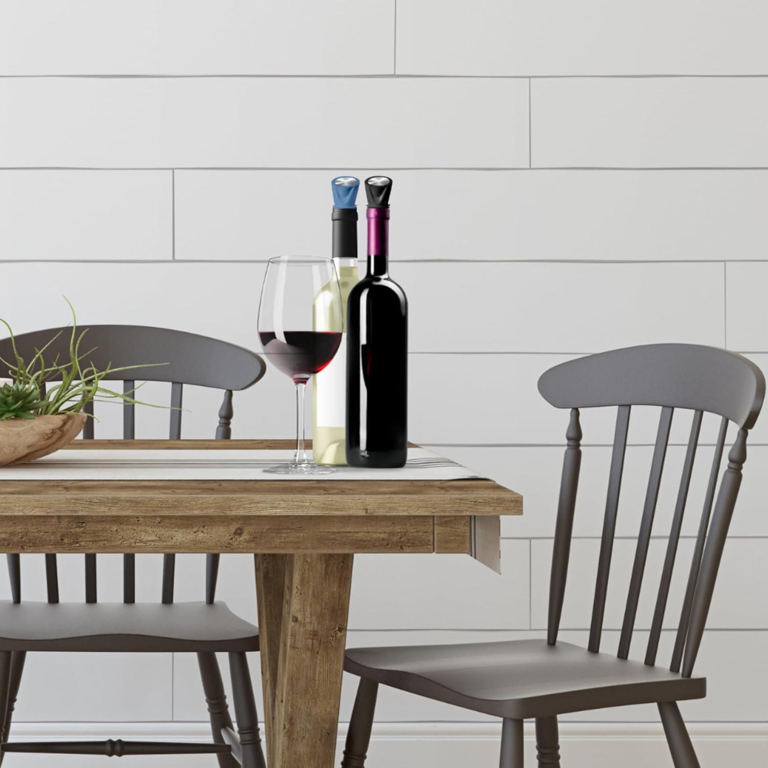 Set de 2 Tapones de Silicona OGGI para Botellas de Vino