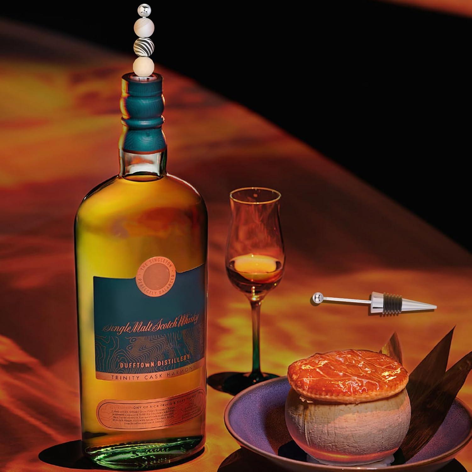 Juego de 18 Tapones de Vino Reutilizables WEWAYSMILE Platino