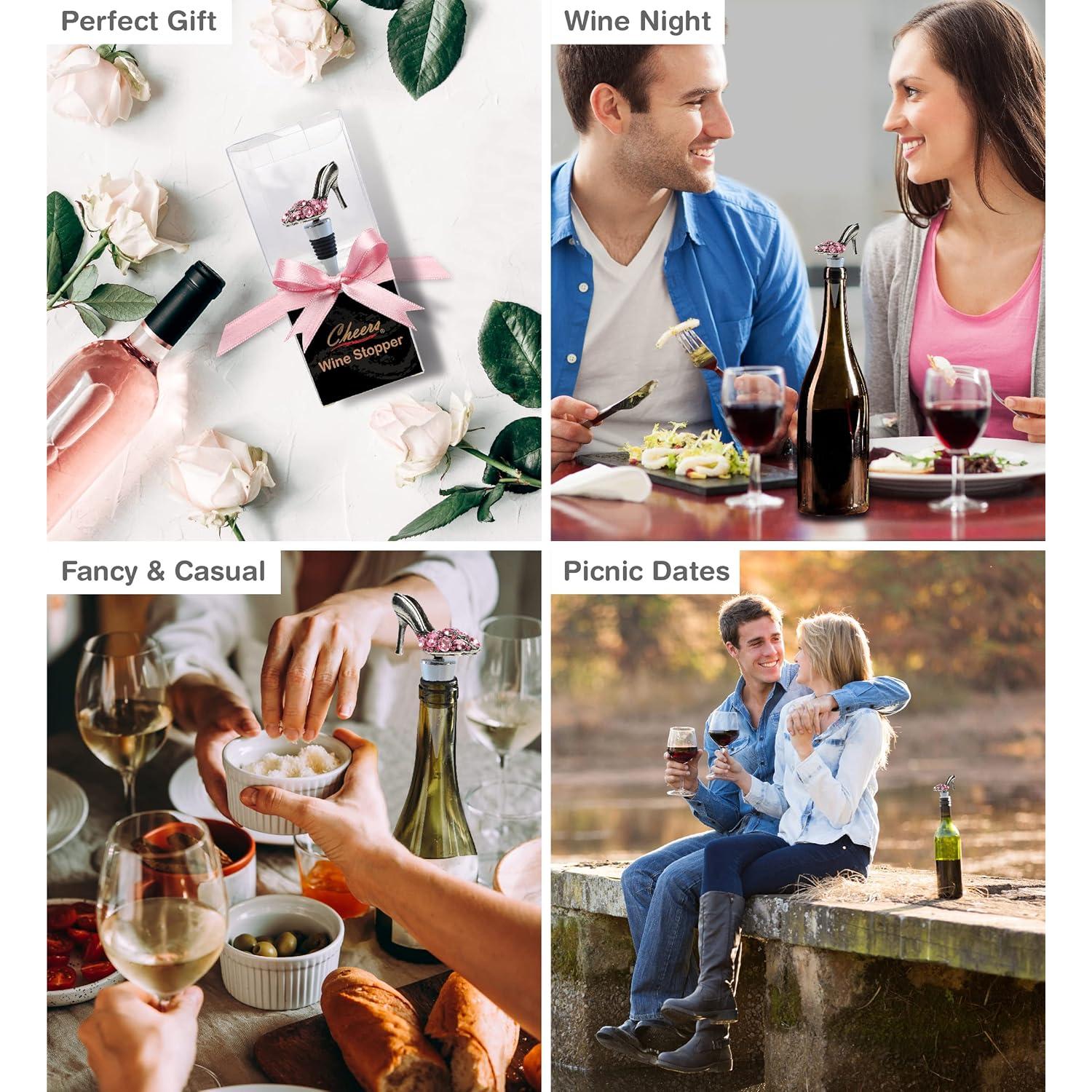 Tapón de Vino Decorativo Puzzled en Forma de Tacón Alto