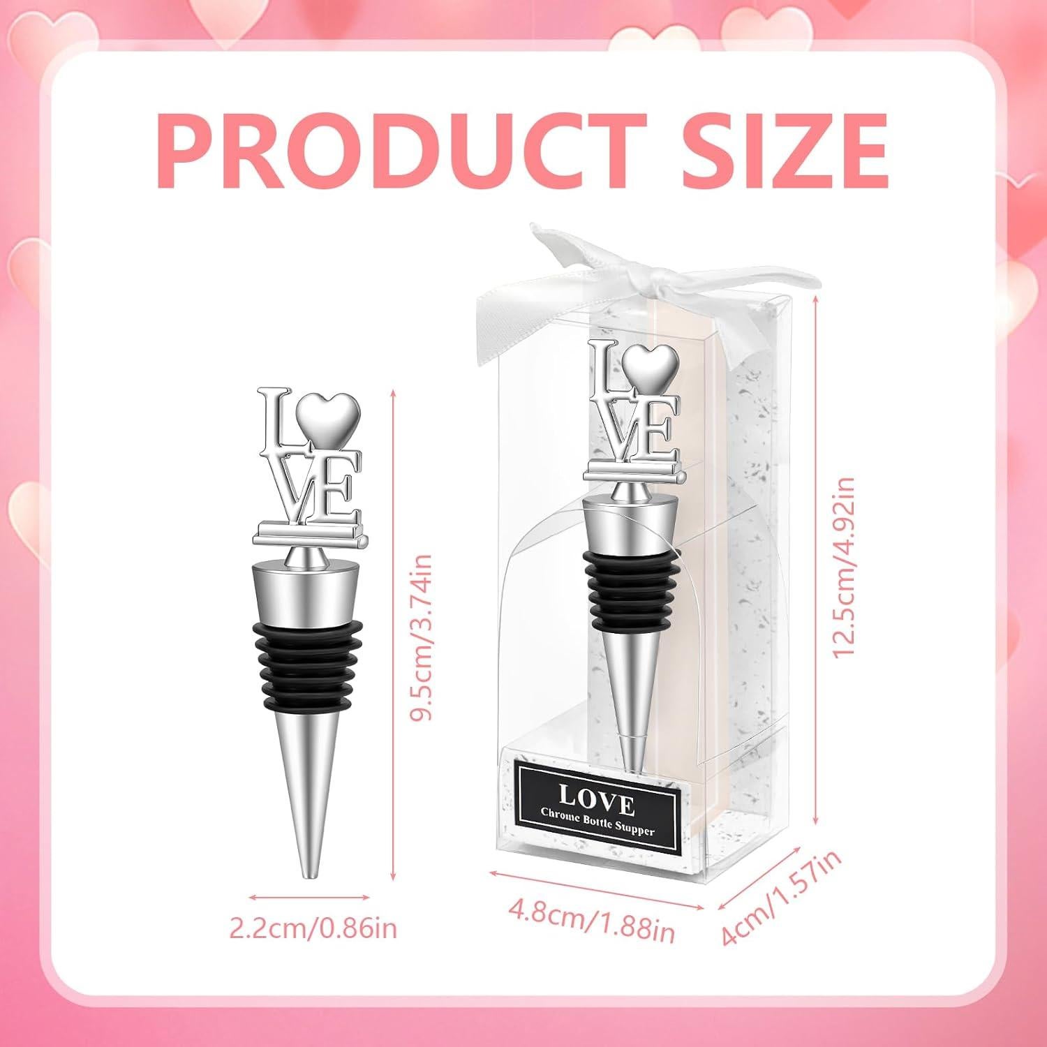 30 Tapones de Vino Corazón VZCBZC para Bodas y Fiestas