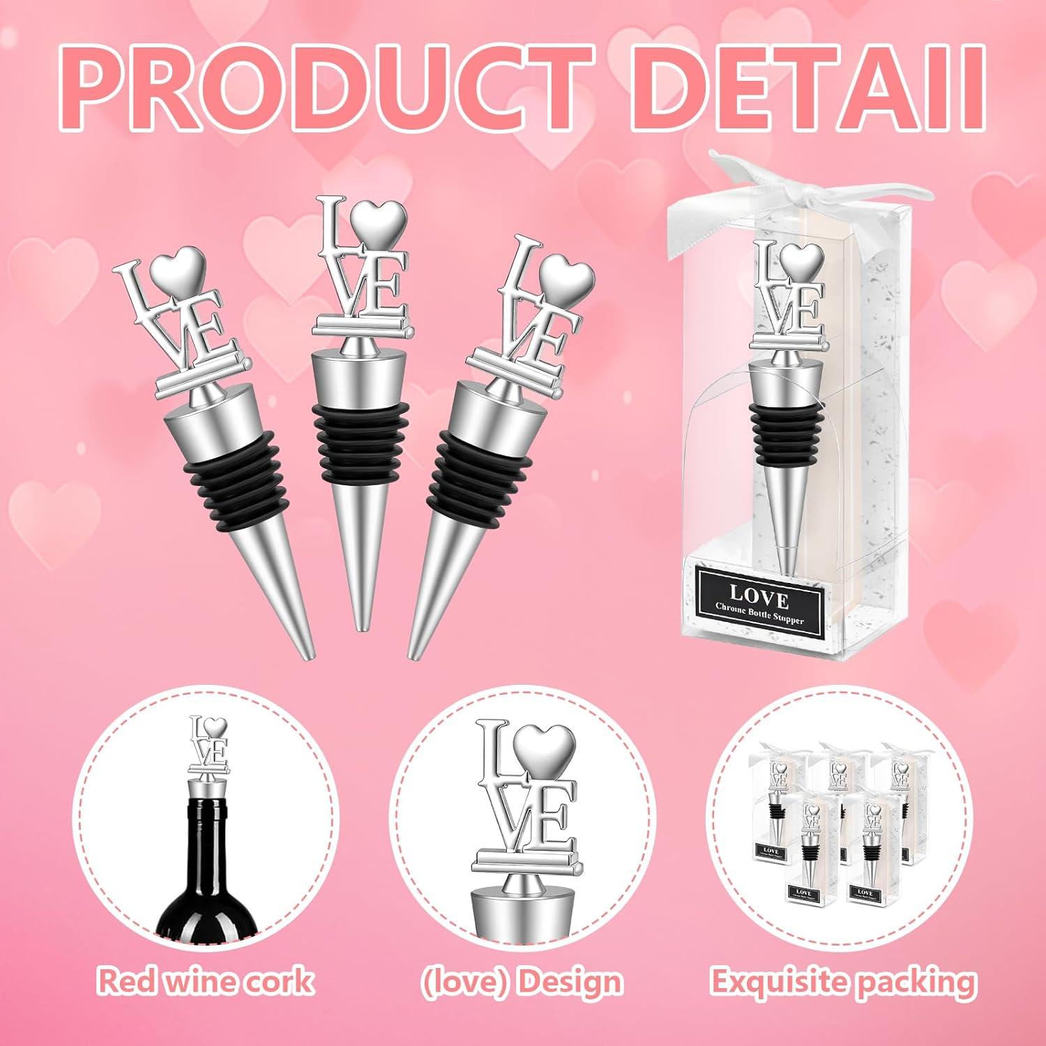 30 Tapones de Vino Corazón VZCBZC para Bodas y Fiestas