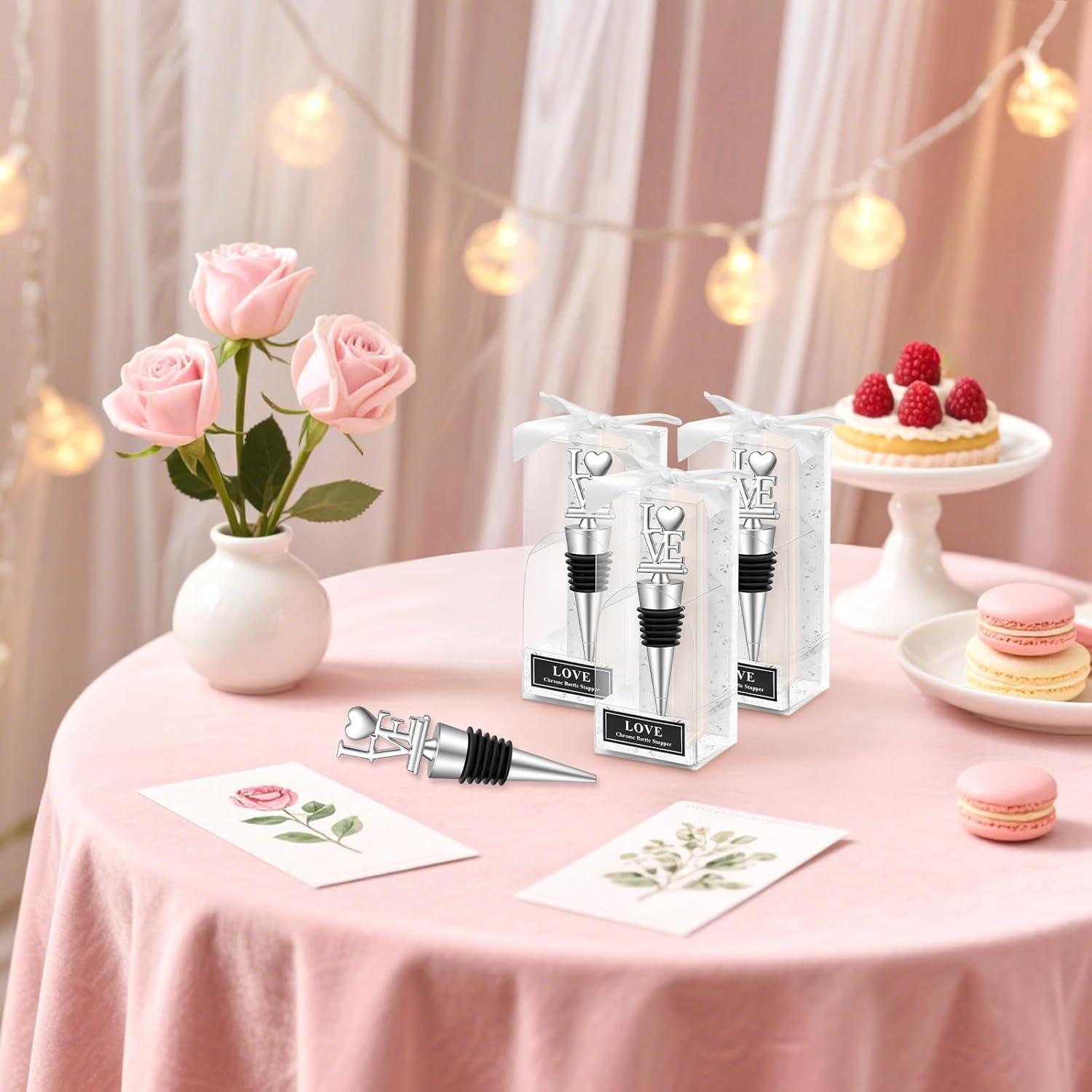 30 Tapones de Vino Corazón VZCBZC para Bodas y Fiestas