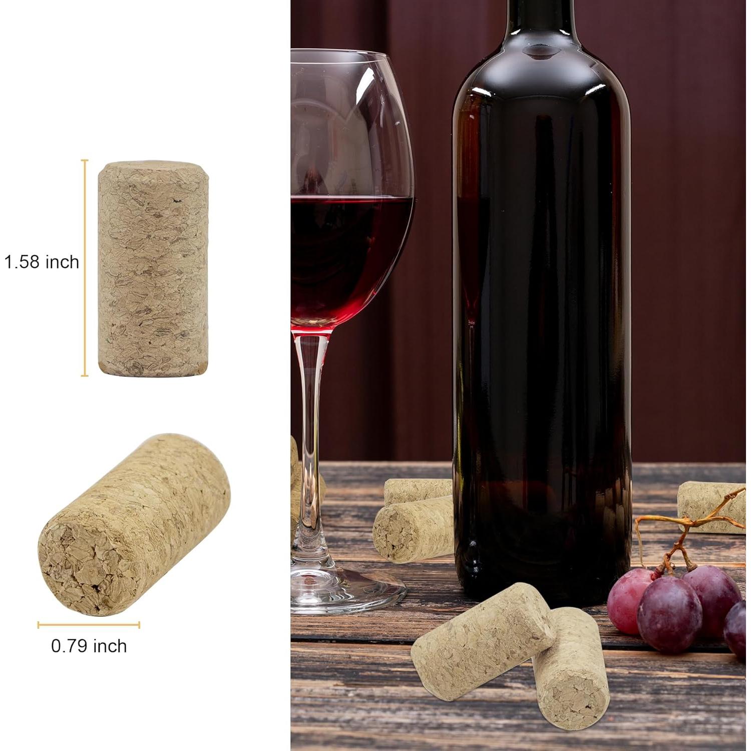 Paquete de 10 Tapones de Corcho anGrace para Vino 40mm x 20mm