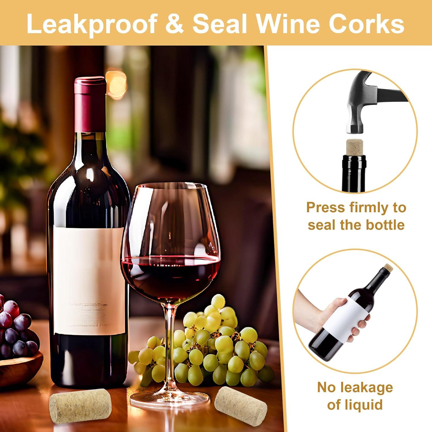 Paquete de 10 Tapones de Corcho anGrace para Vino 40mm x 20mm