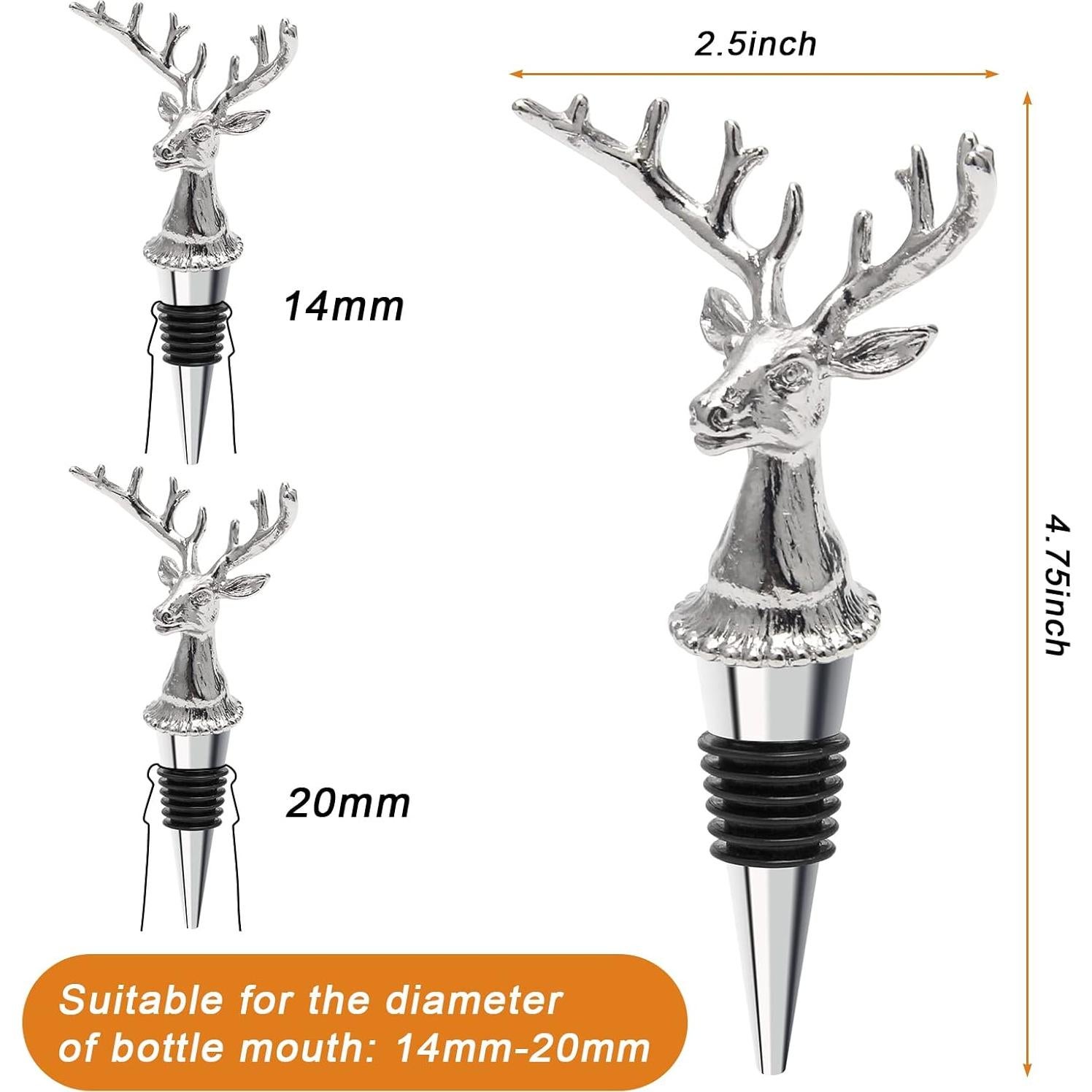 Verter Vino Cabeza de Ciervo Coitak - Tapón y Vierte Vino