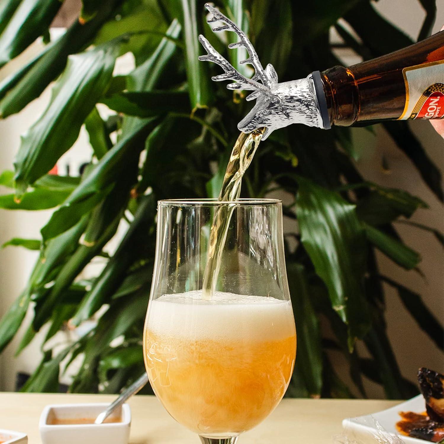 Verter Vino Cabeza de Ciervo Coitak - Tapón y Vierte Vino