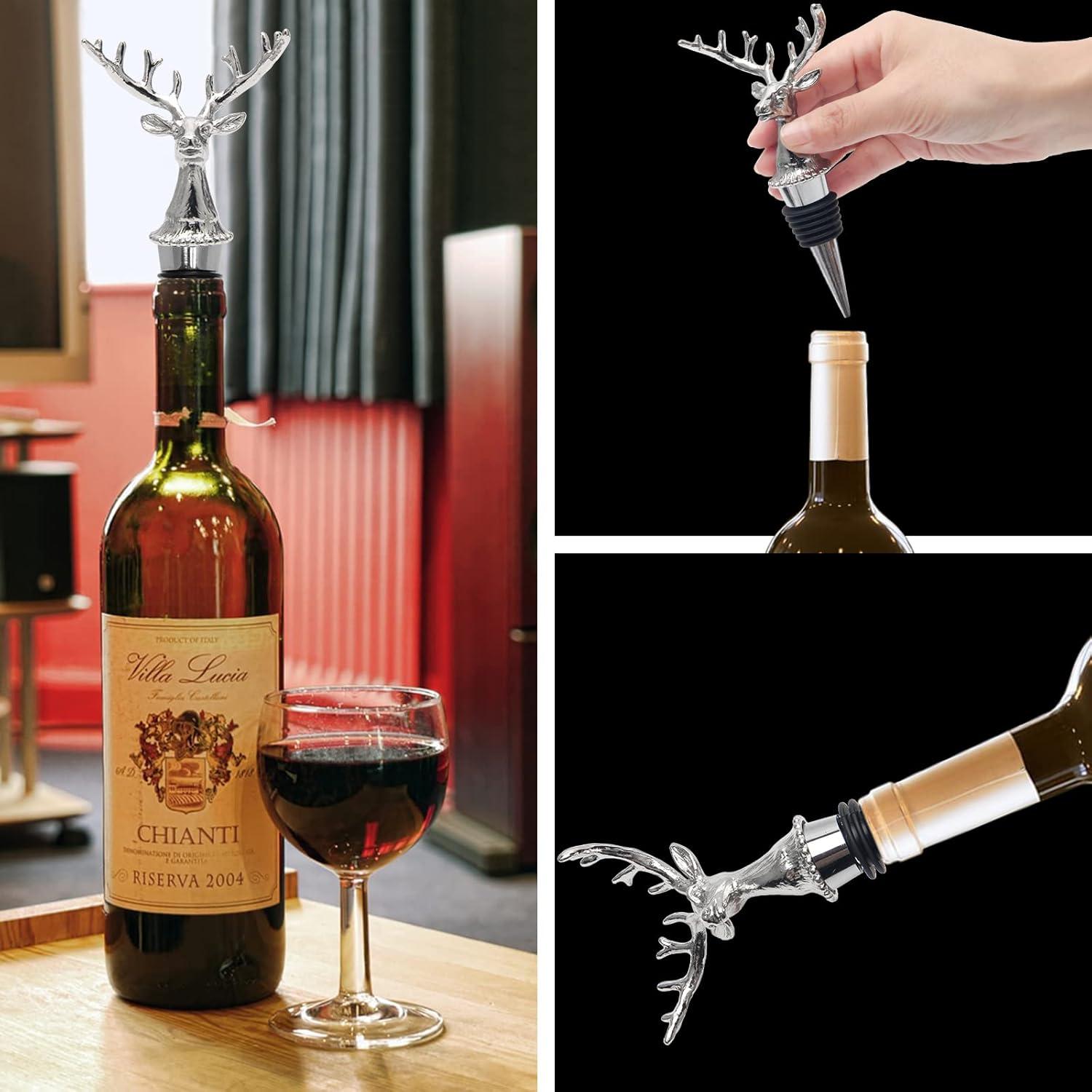 Verter Vino Cabeza de Ciervo Coitak - Tapón y Vierte Vino