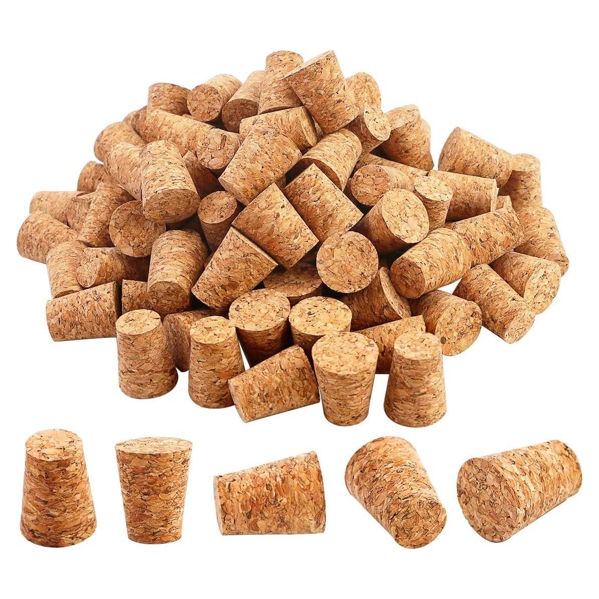 100 Tapones de Corcho Tapered #7 Owevvin 2.0x1.5x2.5cm