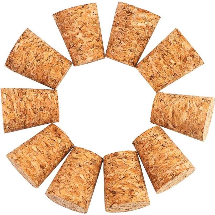 100 Tapones de Corcho Tapered #7 Owevvin 2.0x1.5x2.5cm