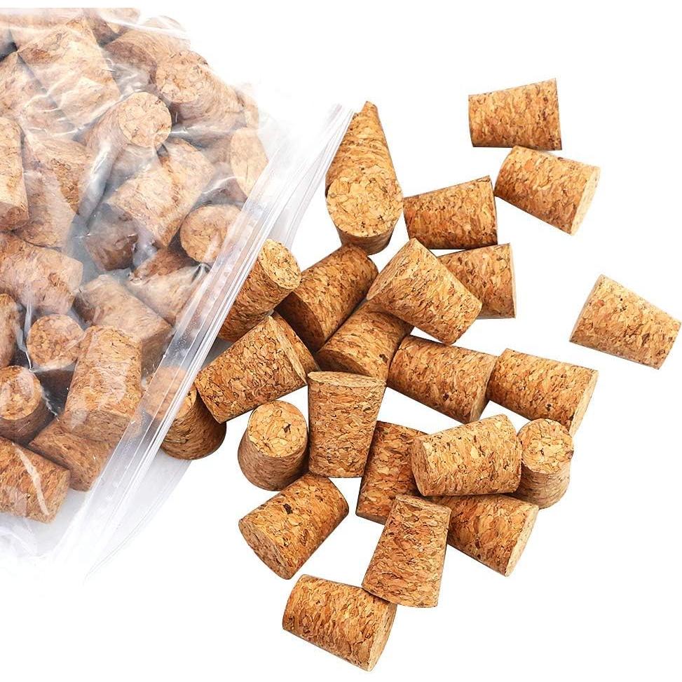 100 Tapones de Corcho Tapered #7 Owevvin 2.0x1.5x2.5cm