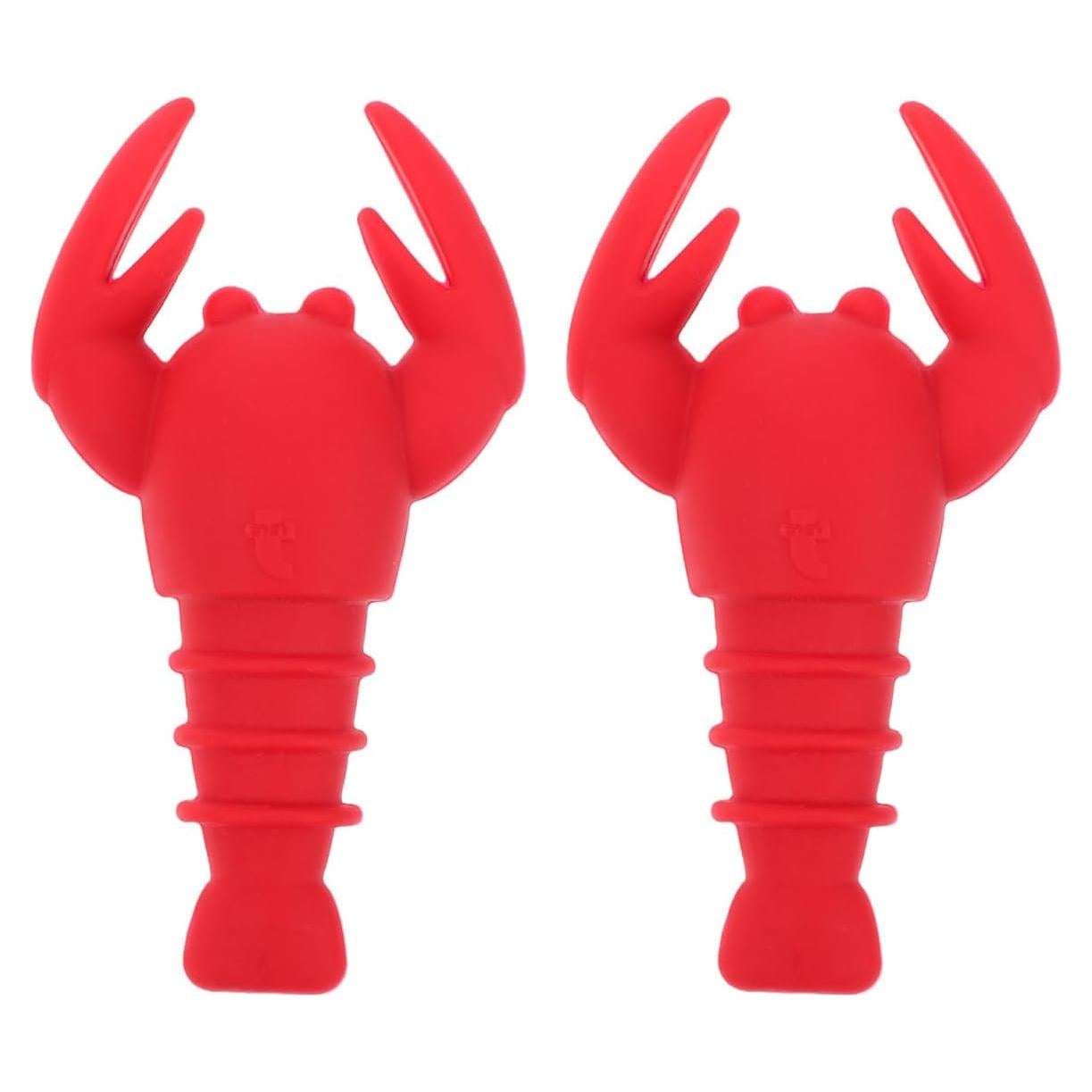 2 Piezas Tapones de Vino Silicona Langosta SHOWERORO