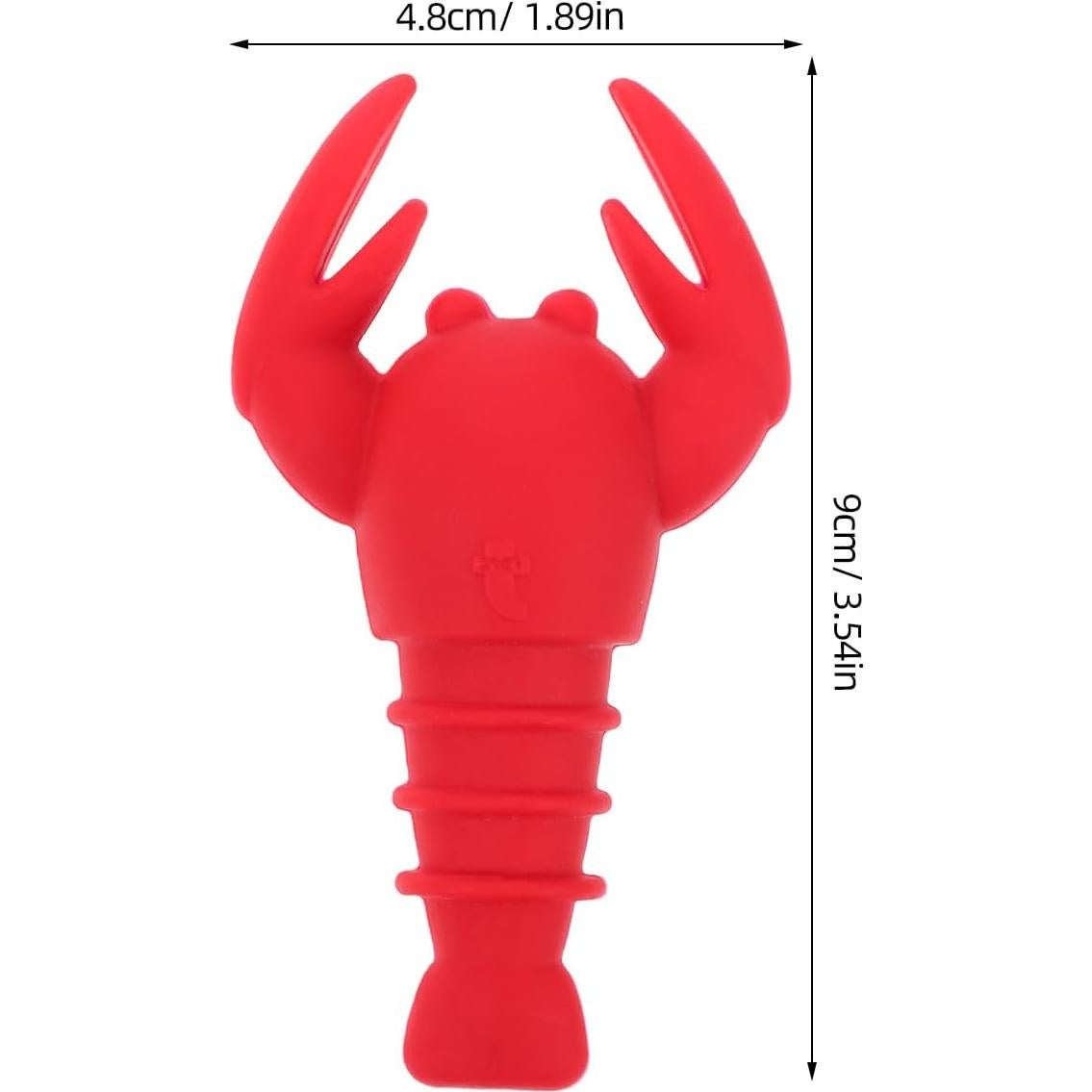 2 Piezas Tapones de Vino Silicona Langosta SHOWERORO