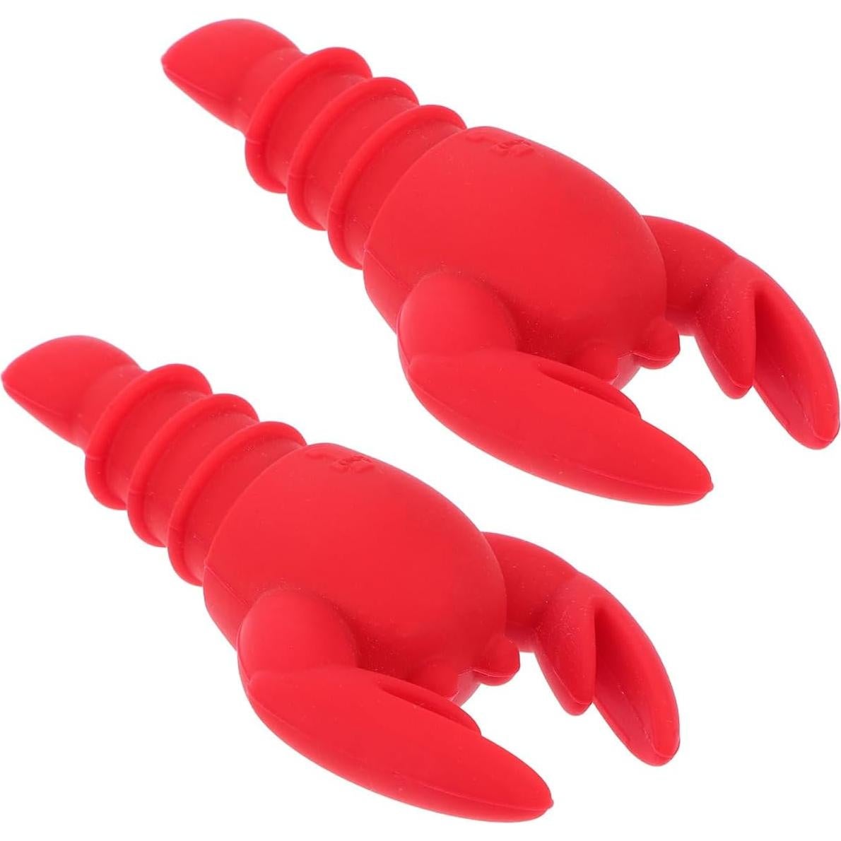 2 Piezas Tapones de Vino Silicona Langosta SHOWERORO