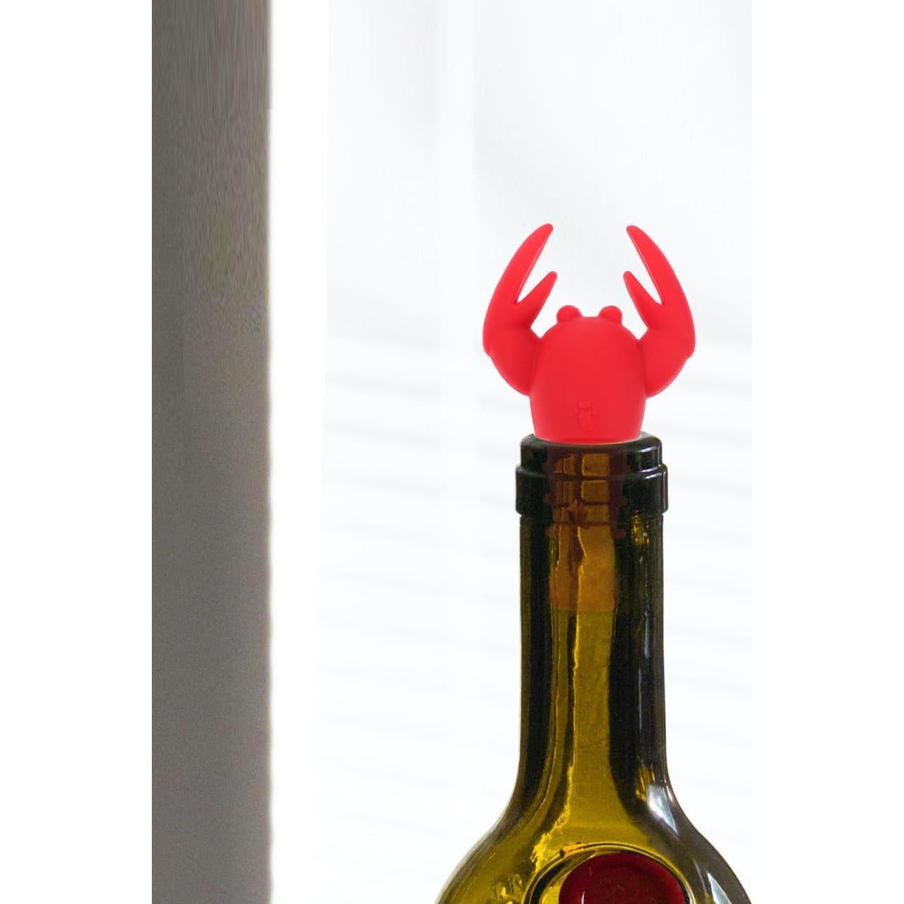 2 Piezas Tapones de Vino Silicona Langosta SHOWERORO