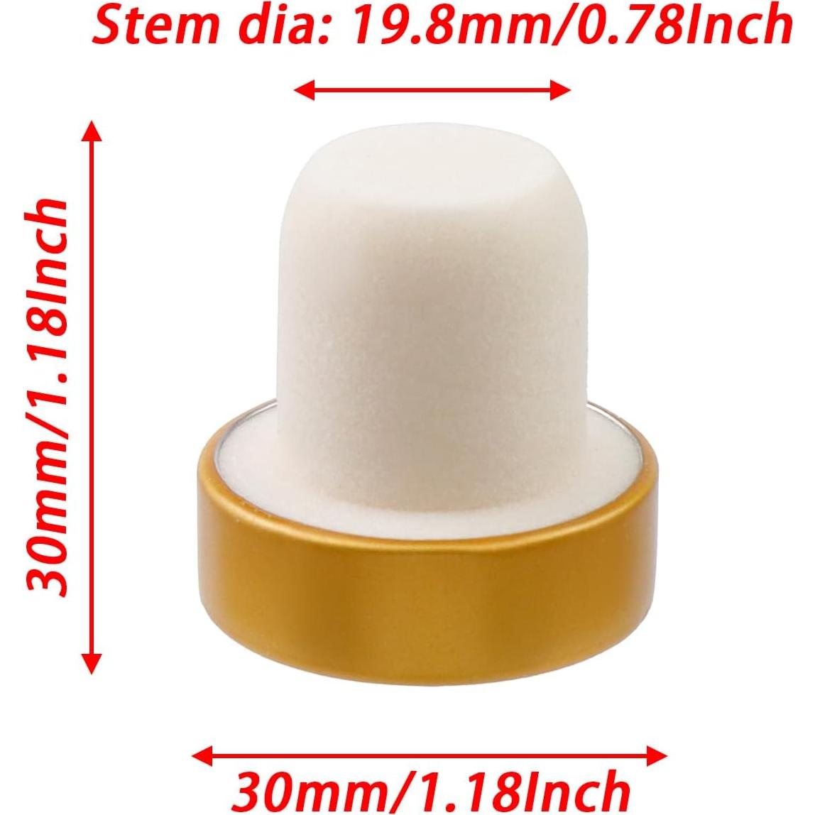 12 Tapones para Botellas de Vino Savagrow Oro Reutilizables