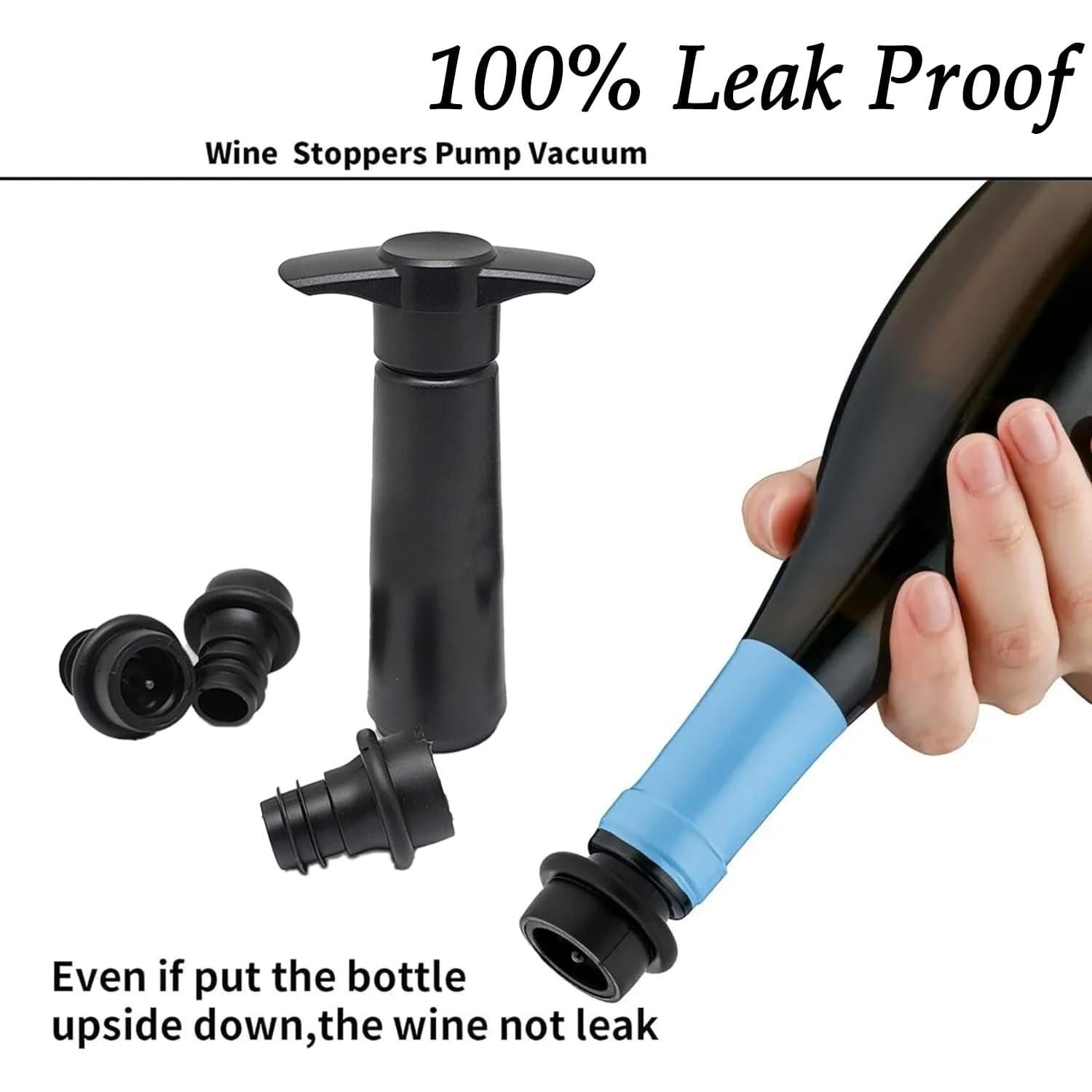 Tapones de Vino Reutilizables LOOKZOZO - 24 Piezas a Prueba de Fugas