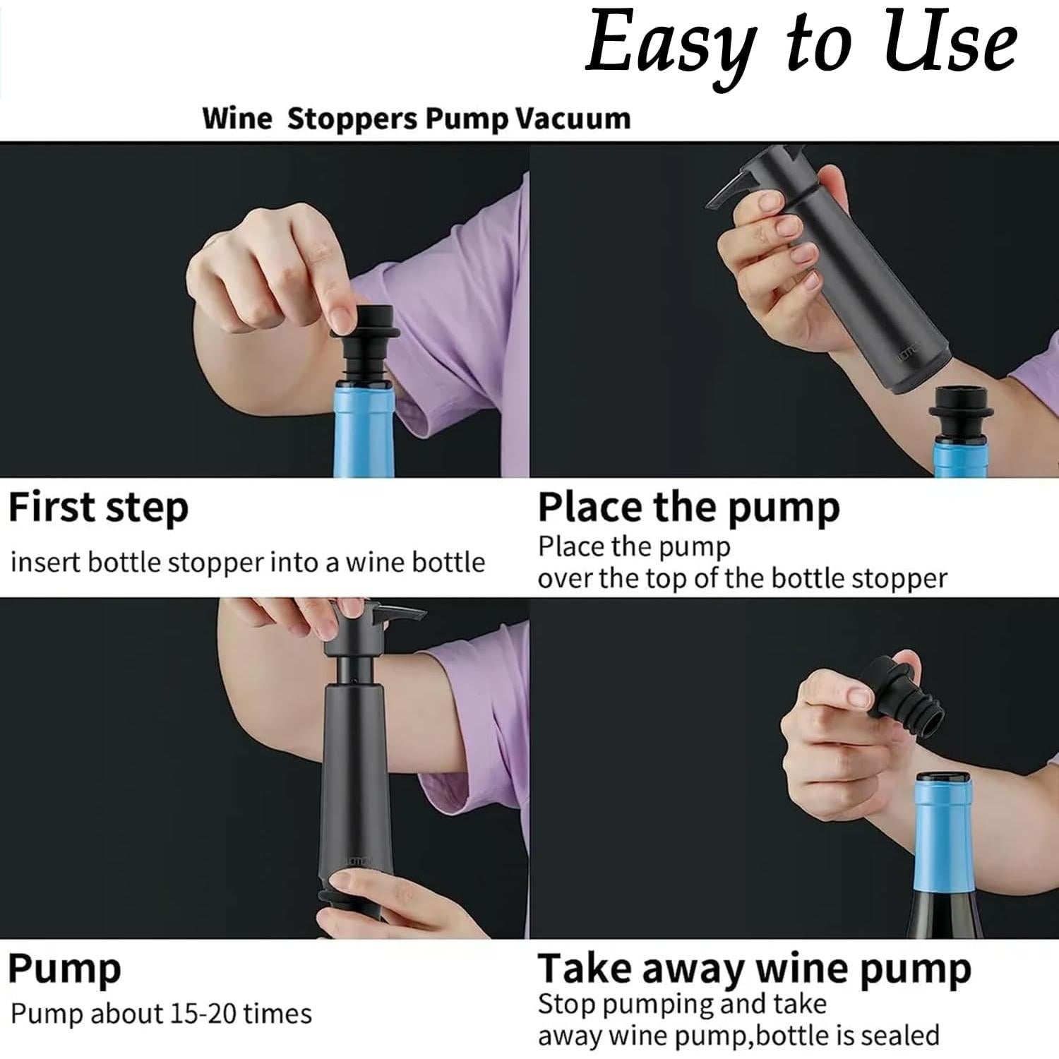 Tapones de Vino Reutilizables LOOKZOZO - 24 Piezas a Prueba de Fugas