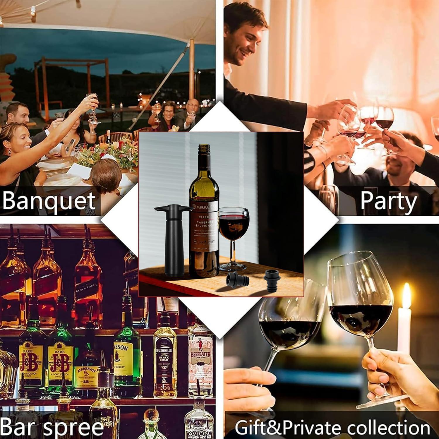 Tapones de Vino Reutilizables LOOKZOZO - 24 Piezas a Prueba de Fugas