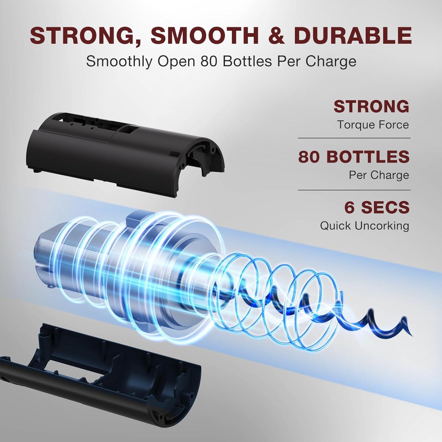 Juego de Abridor de Vino Eléctrico Recargable BABONIR 7 en 1