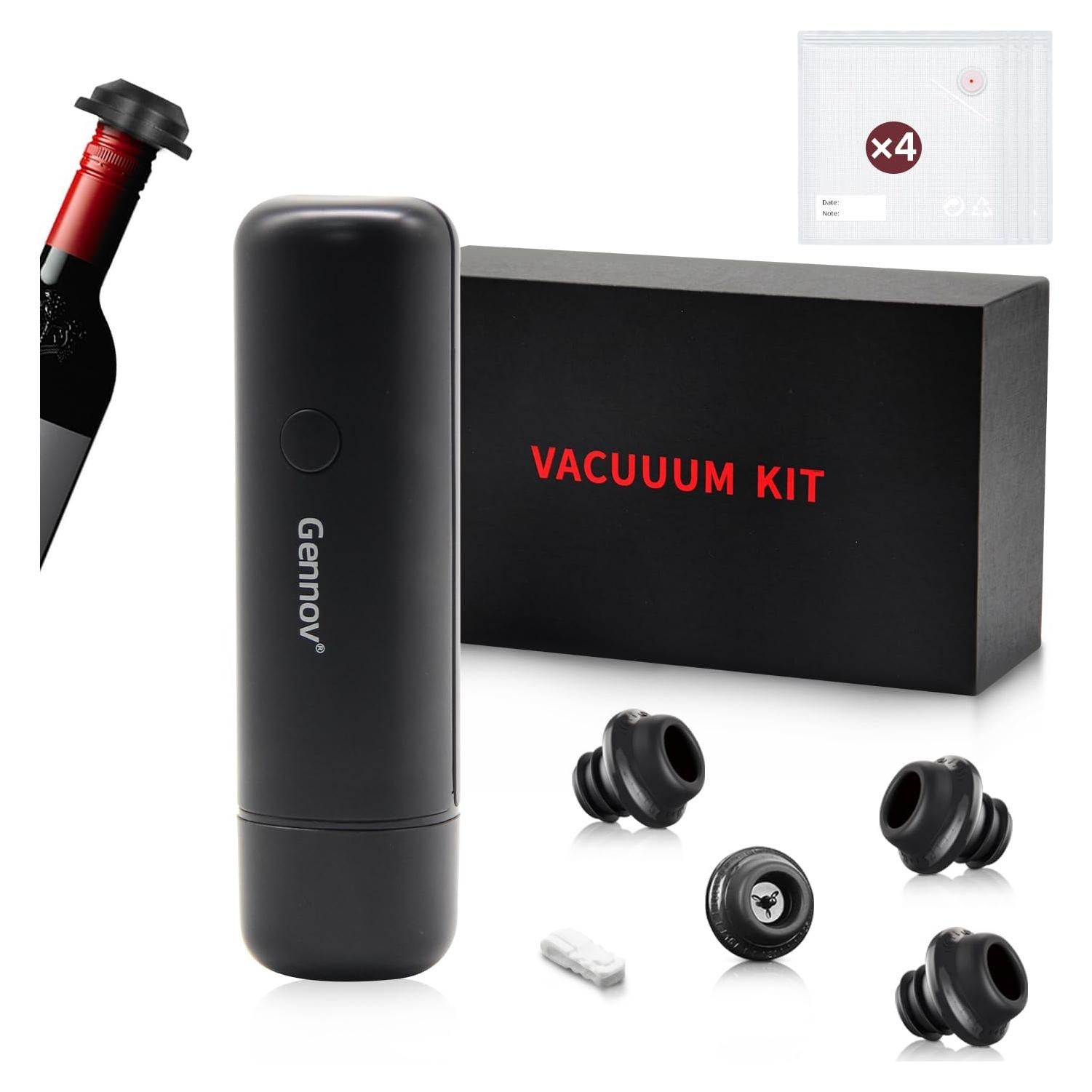 Conservador de Vino Eléctrico Gennov con Bomba y Tapones