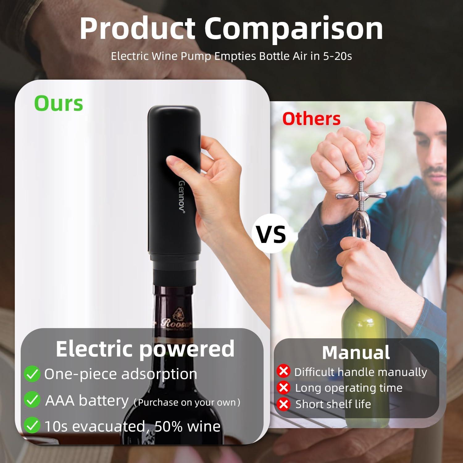 Conservador de Vino Eléctrico Gennov con Bomba y Tapones