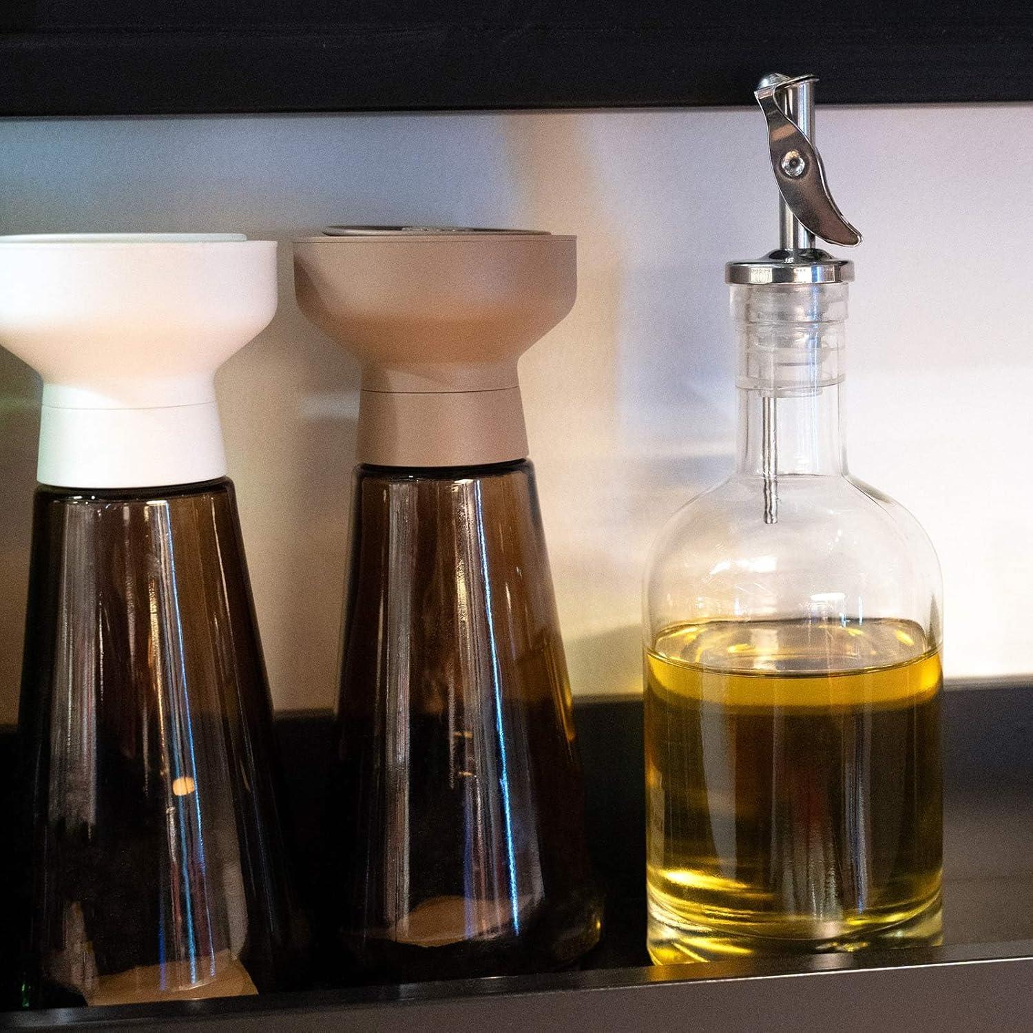 Paquete de 4 vertedores automáticos Lu-lupour para licor y aceite