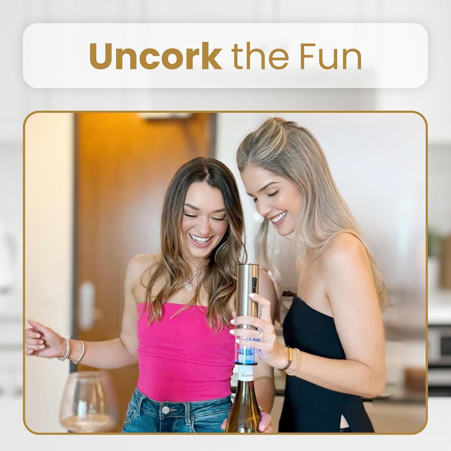 Abridor de Vino Eléctrico Genérico 5 en 1 Recargable