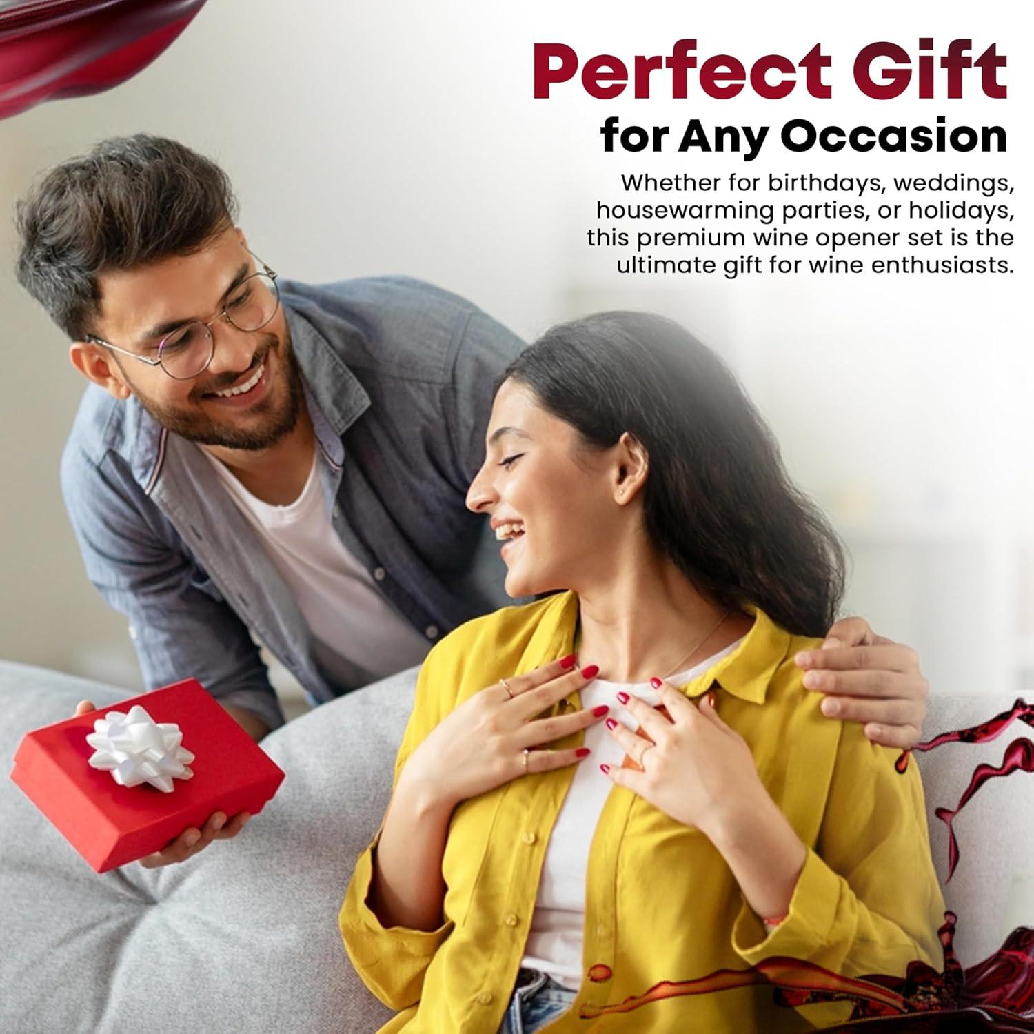 Sacacorchos Eléctrico Vinovella 4 en 1 con Cortador y Base