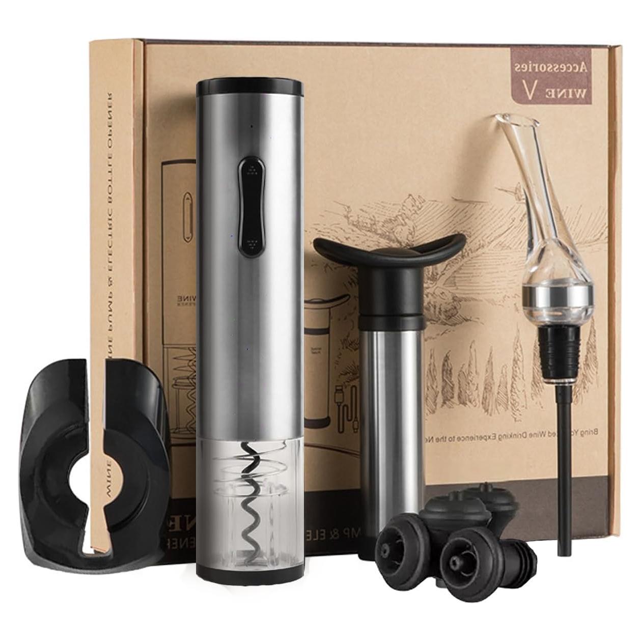 Juego de Abridor de Vino Eléctrico KOK con Accesorios Premium