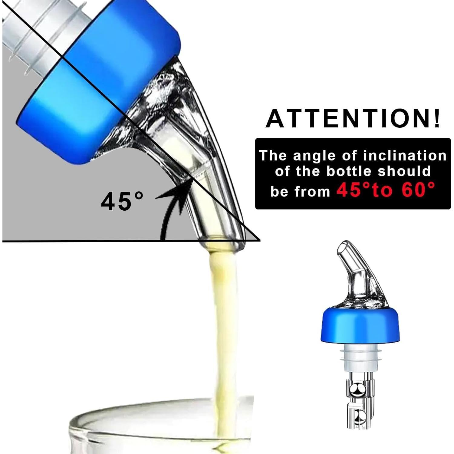 Paquete de 2 Vertedores Automáticos WAFJAMF 45ml para Licores