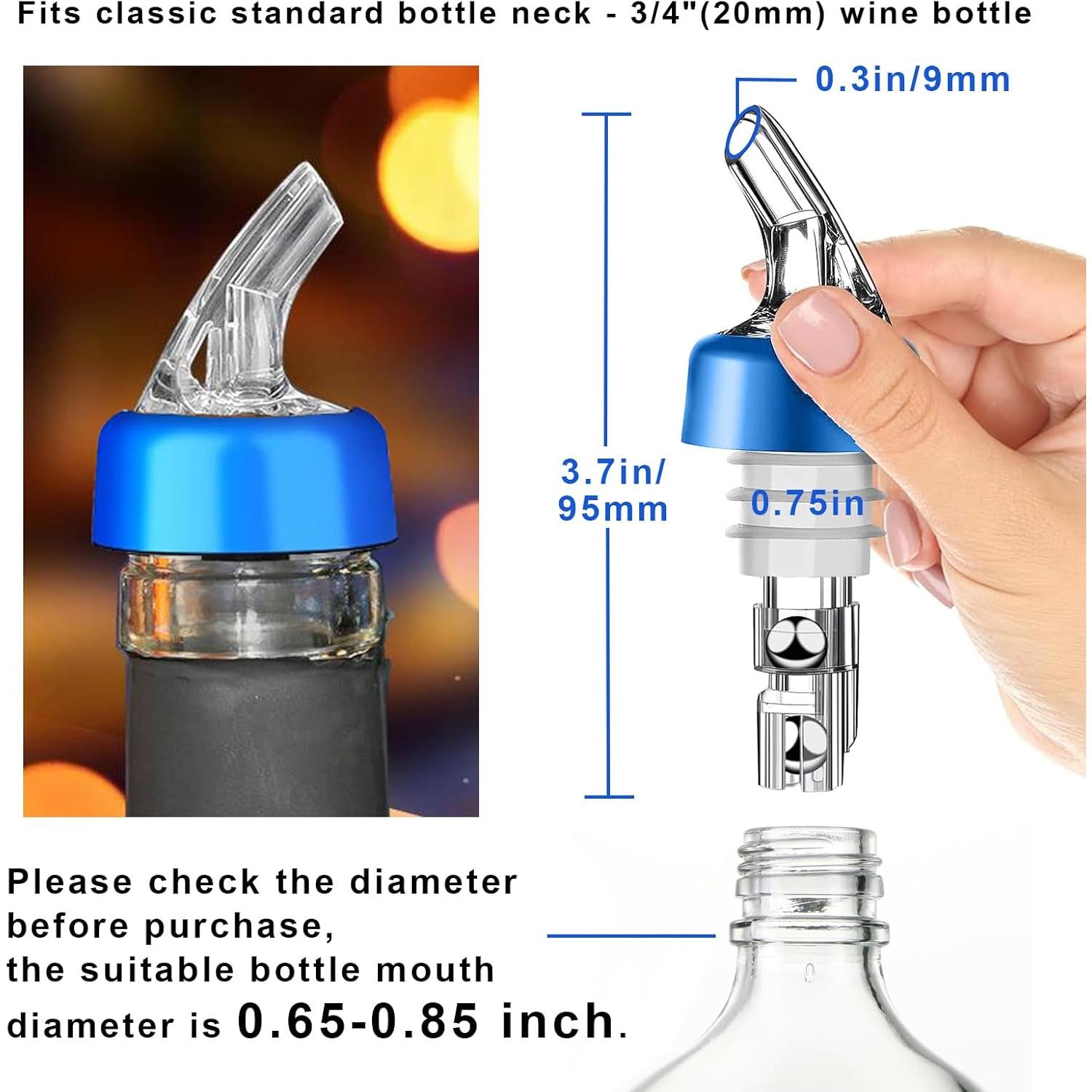 Paquete de 2 Vertedores Automáticos WAFJAMF 45ml para Licores