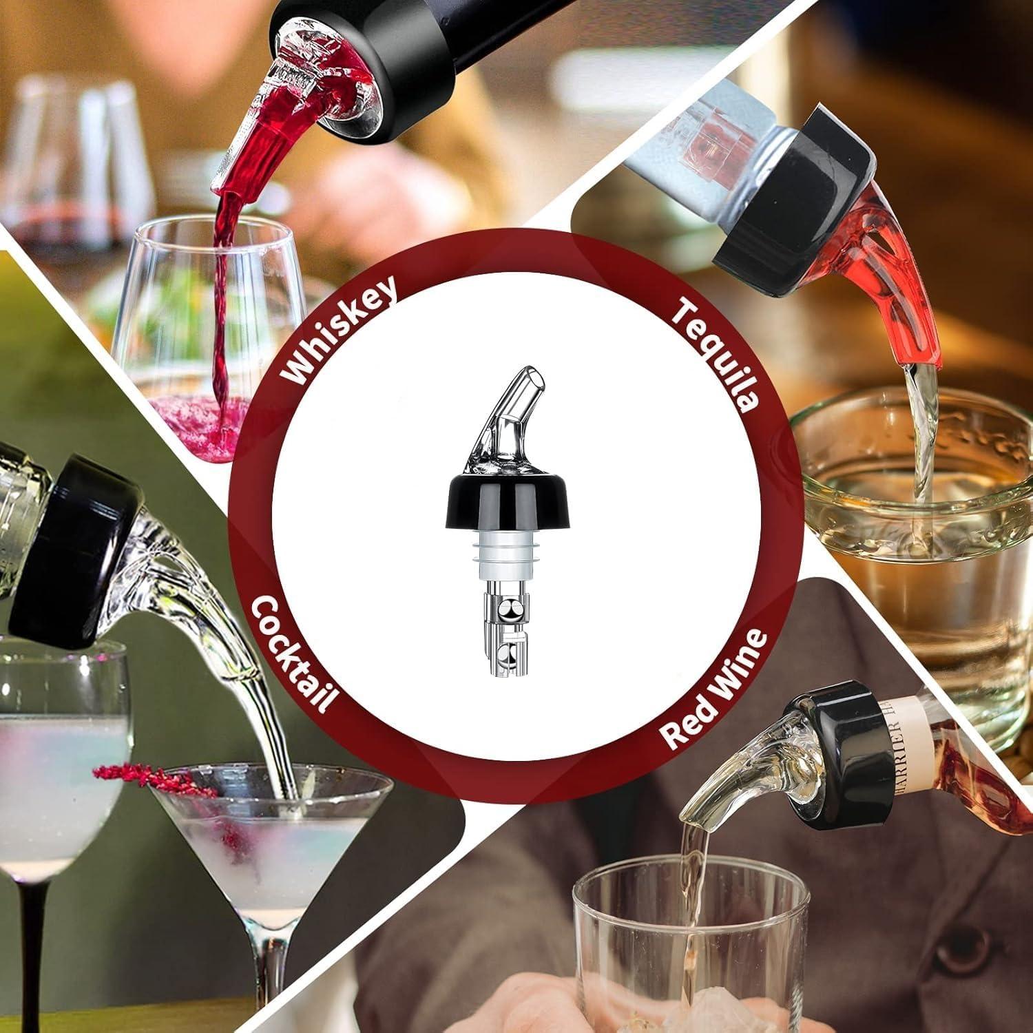 Vertedor Automático Medido AYNEFY 15ml 6 Piezas Plástico Transparente