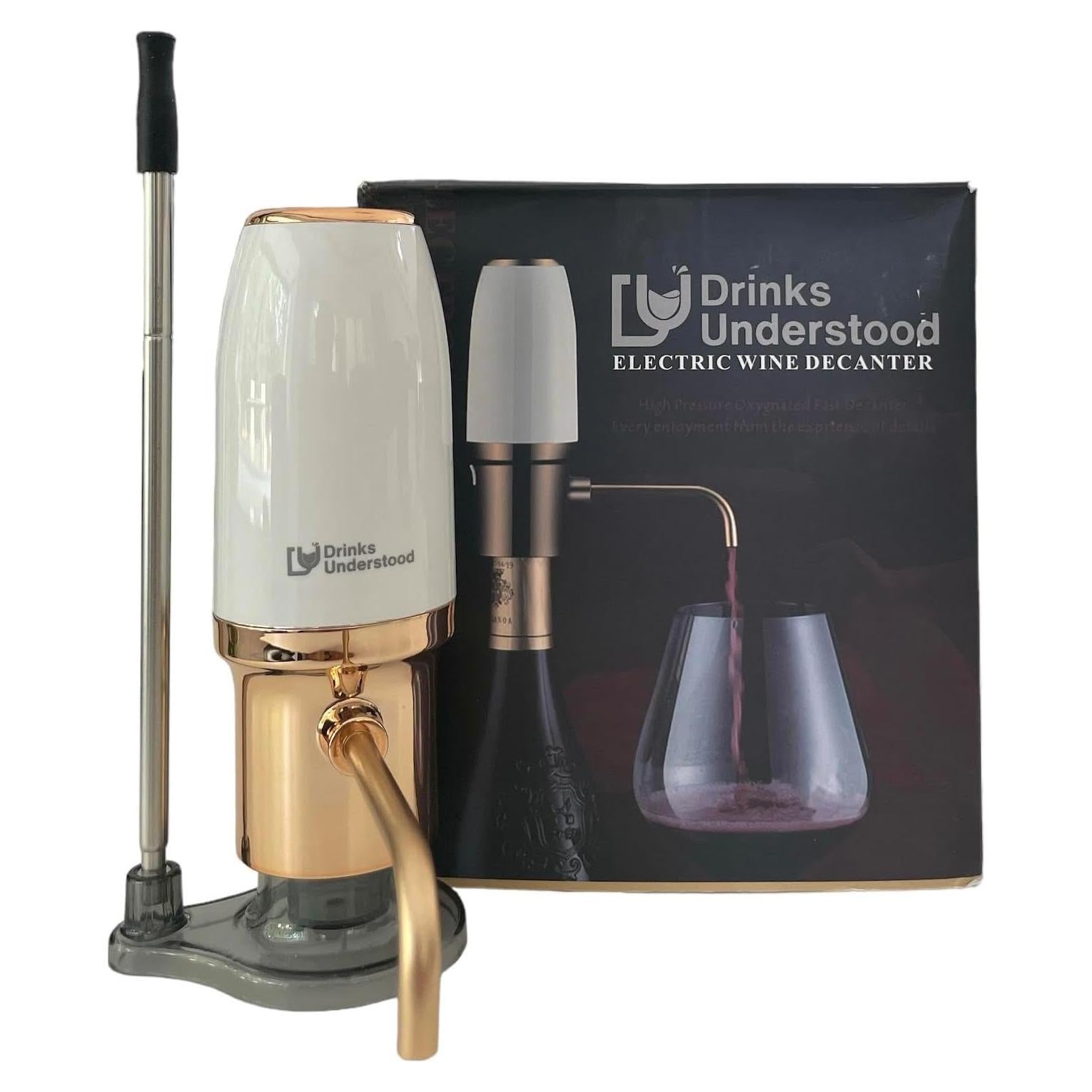 Aereador de Vino Eléctrico Bebidas Comprendidas 750ml USB