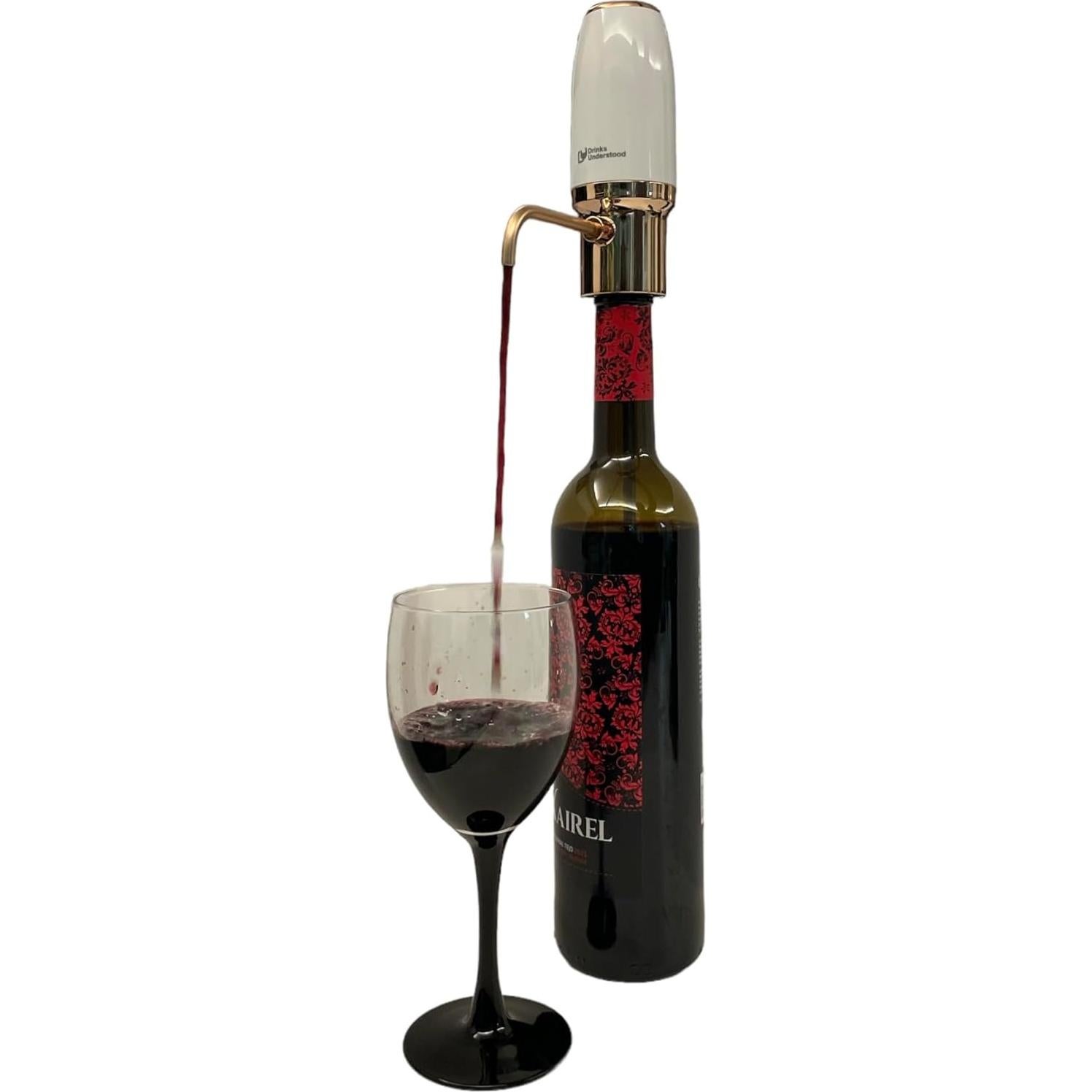 Aereador de Vino Eléctrico Bebidas Comprendidas 750ml USB