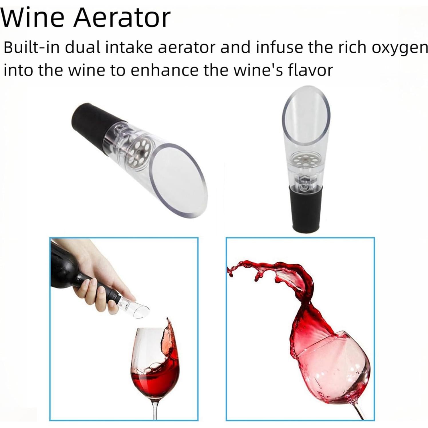 Abridor de Vino Eléctrico Hotool S7 con Accesorios 4 en 1