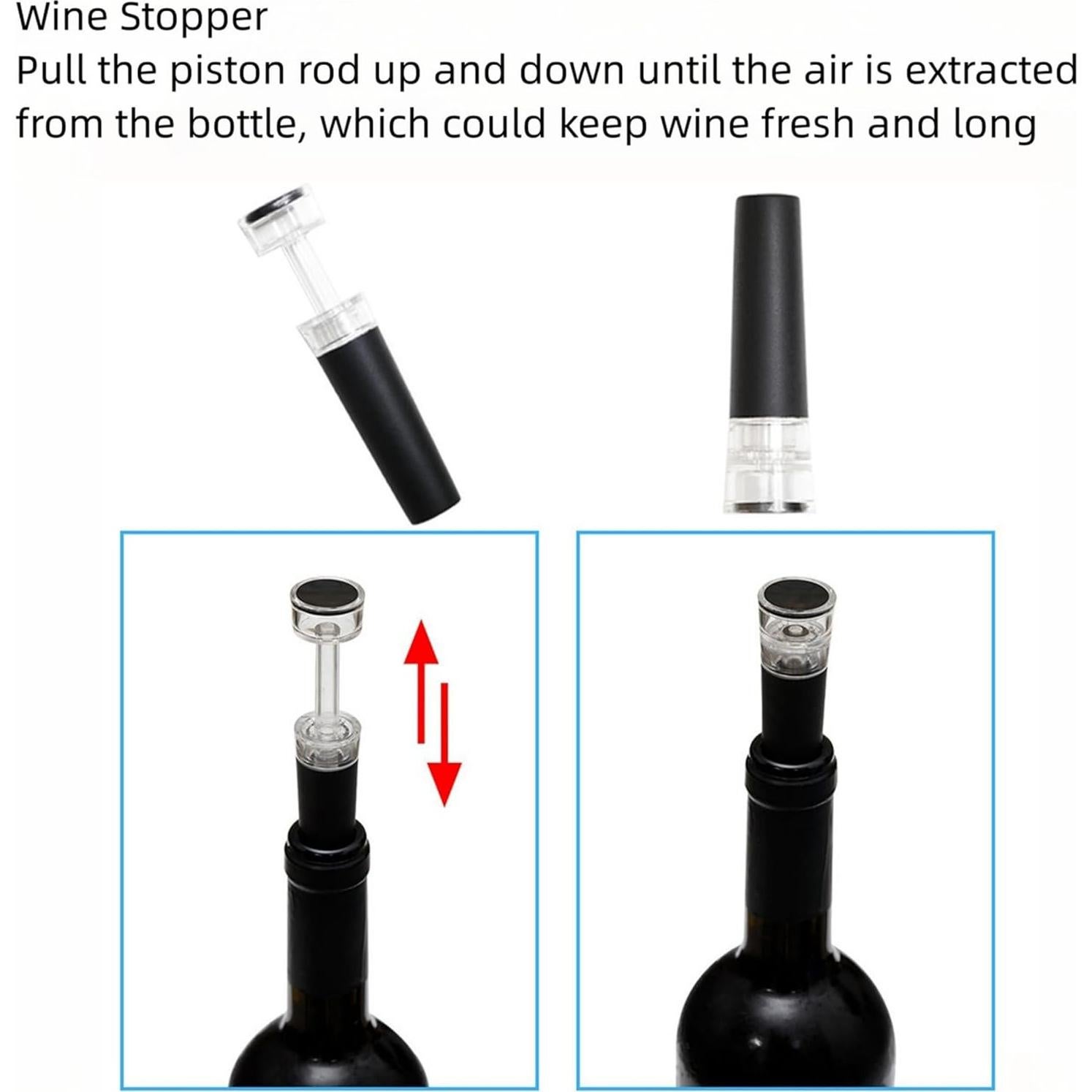 Abridor de Vino Eléctrico Hotool S7 con Accesorios 4 en 1