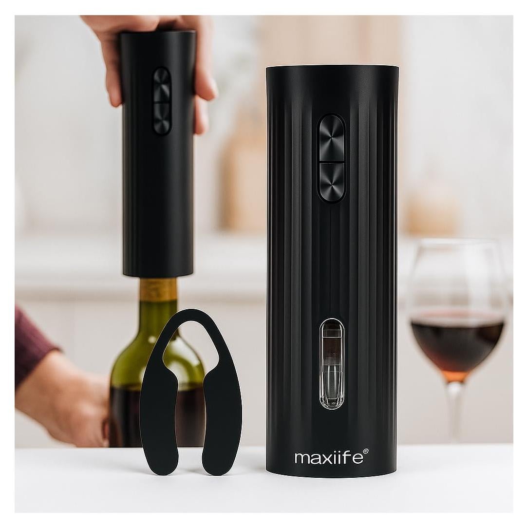 Abridor de Vino Eléctrico Max Life ML-WO60B Acero Inoxidable