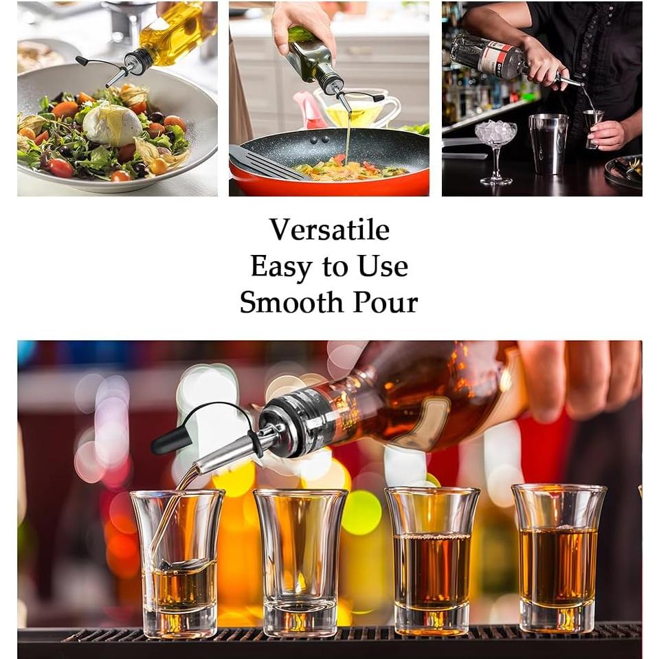 Paquete de 12 vertedores de vino FlyBunny acero inoxidable